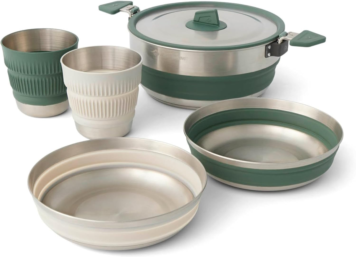 Sea to Summit Detour Stainless Steel 5-Pieces Cook Set, Laurel Wreath/Moonstruck, 3 Litre Capacity image number 5