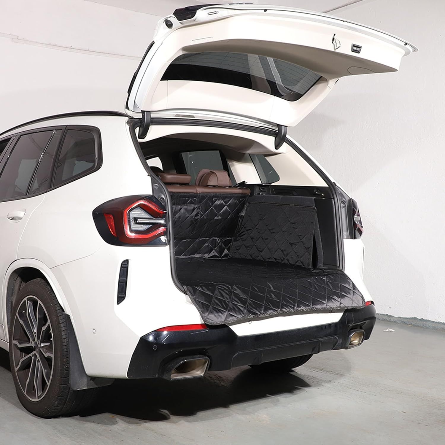 Dog Car Boot Liner Compatible with BMW X3 Accessories | PVC Fabric Pet Cargo Mat | 1PCS Waterproof Dog Seat Mat (2018-2023 G01) image number 5