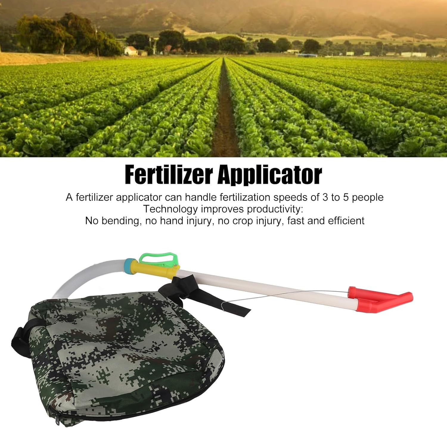 Backpack Fertilizer Spreader Handheld Broadcast Sprayer Applicator for Organic Gardening Agricultural Supplies and Control image number 6