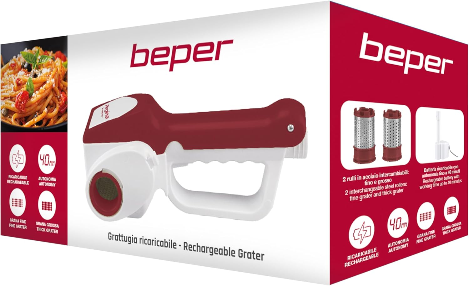 Beper Rechargeable Cheese Grater image number 2