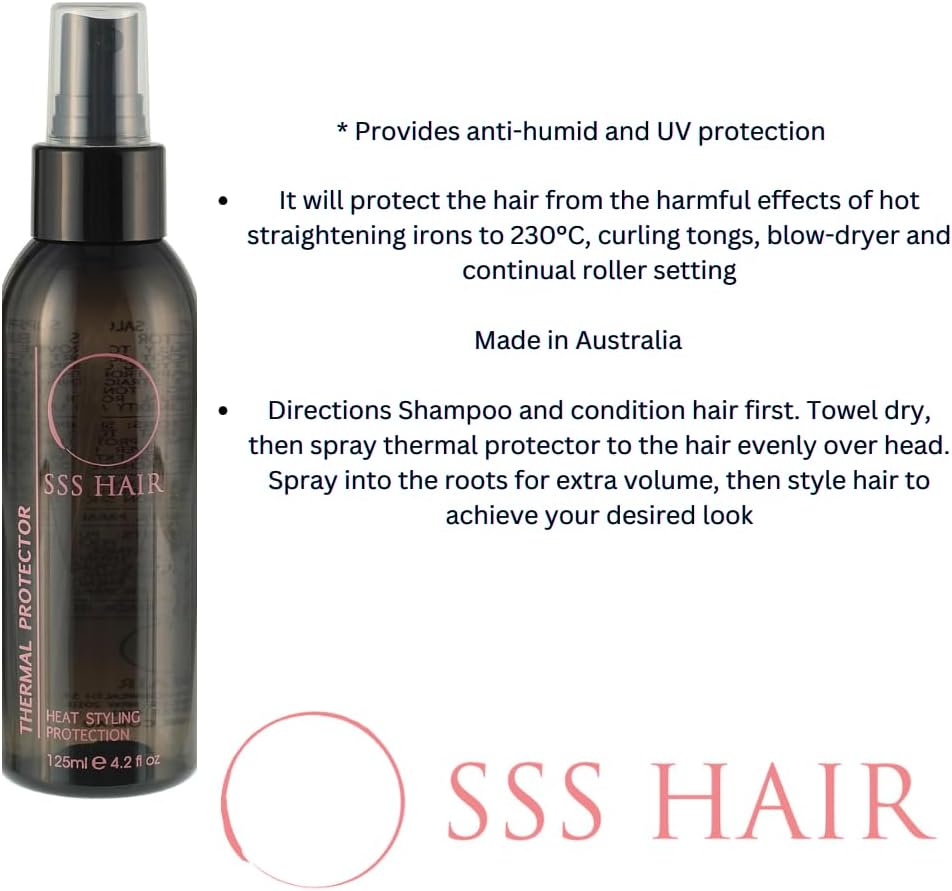 SSS Thermal Heat Protector Spray 125Ml image number 1