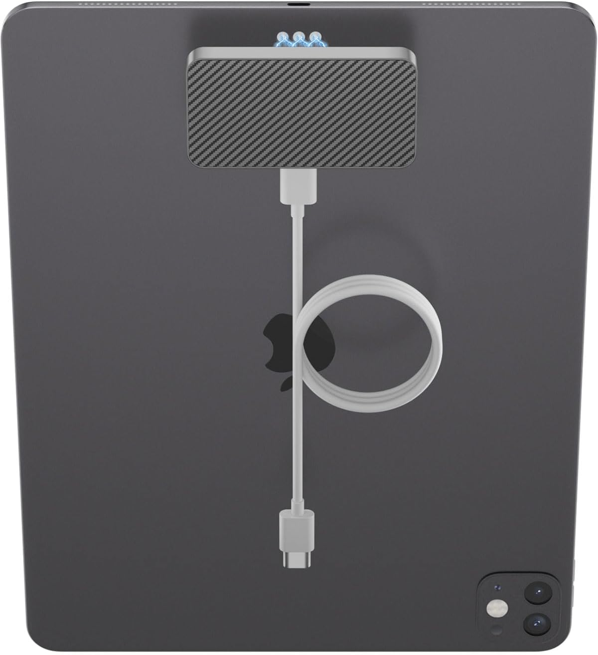 Magnetic Wireless Charger for Ipad Pro 12.9Inch(3Rd/4Th/5Th/6Th) & Ipad Air 13 (M2/M3) ONLY, 18W Fast Charging Smart Connector Charger, Aluminum Alloy Wireless Charging Pad with USB-C Cord Cable image number 1