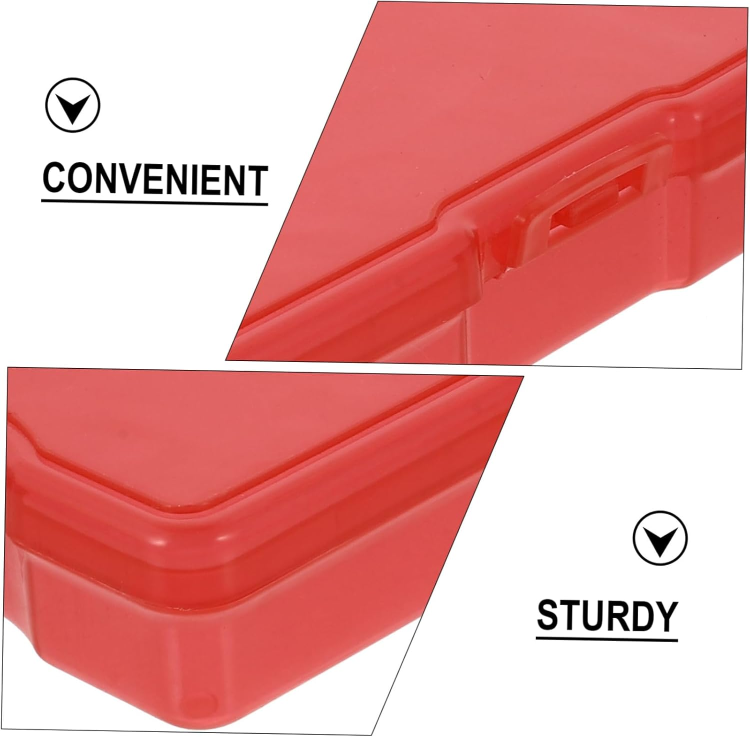 Tofficu 8Pcs Plastic Storage Boxes for Postcards and Photos Organizing Cases Compartments for Jewelry and Small Items for Boys and Girls Storage and Home Organization
