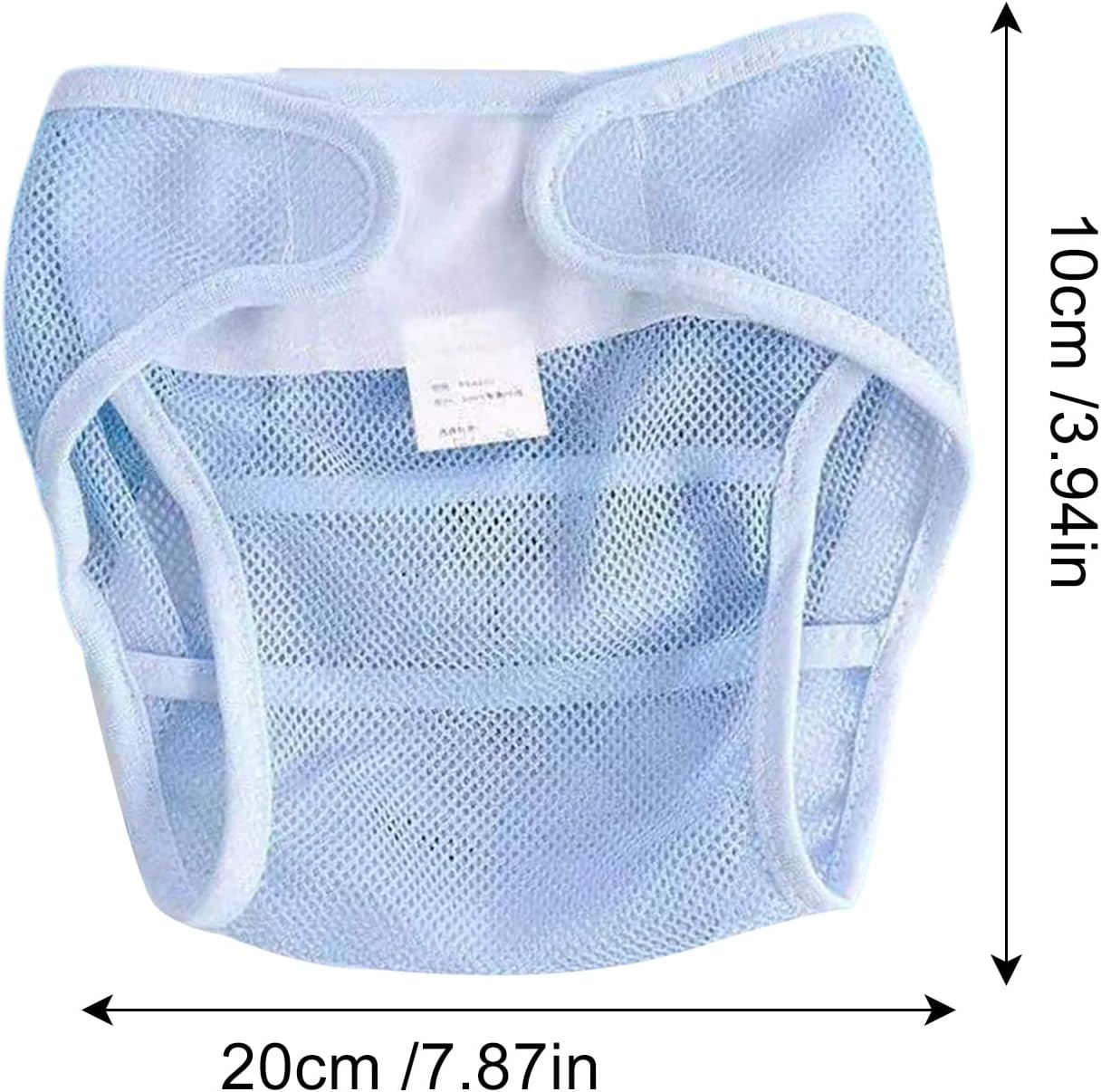 Baby Cloth Diapers, Washable Reusable Diapers, Mesh Pants for Sensitive Skin Travel Use, Leak Protection Cover for Daycare image number 2