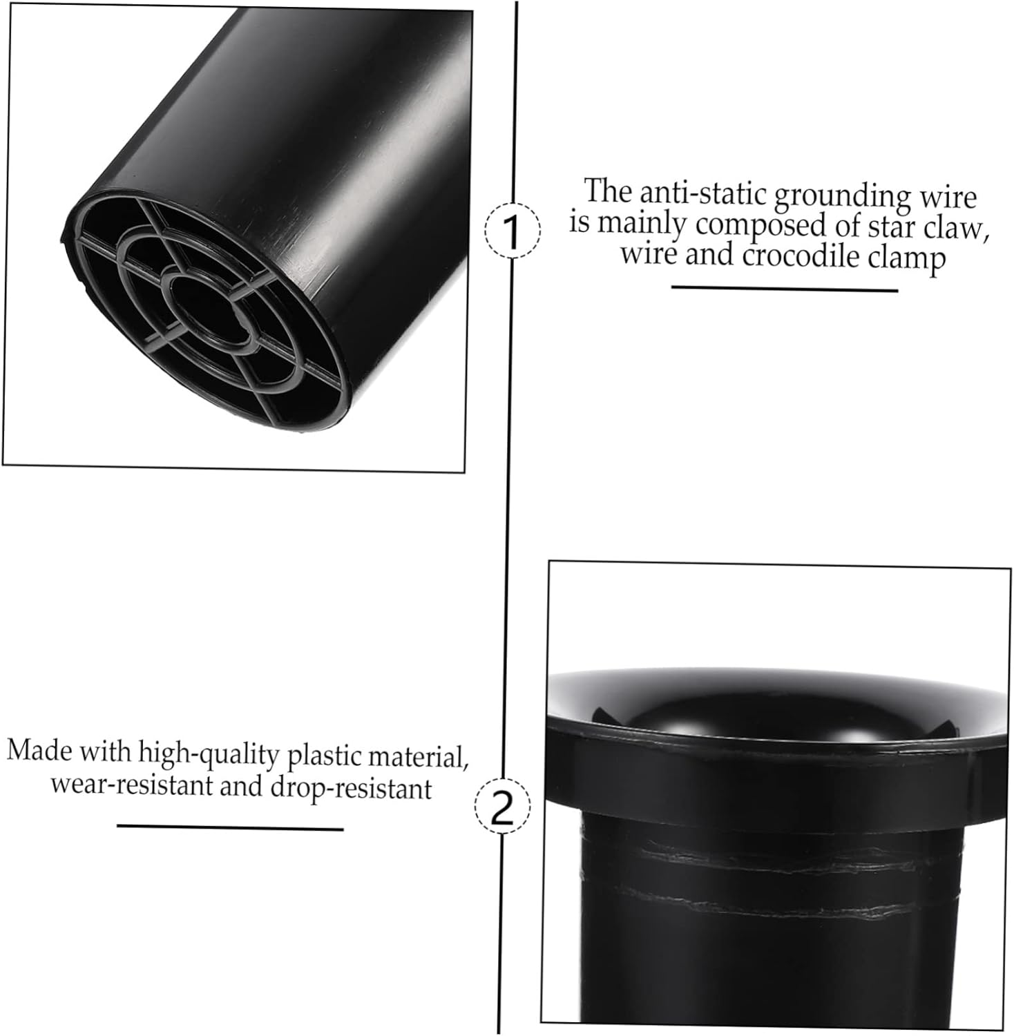 Beatifufu 5Pcs Speaker Subwoofer Port Tube Plastic Woofer Box Port Easy Install Stain Resistant image number 1