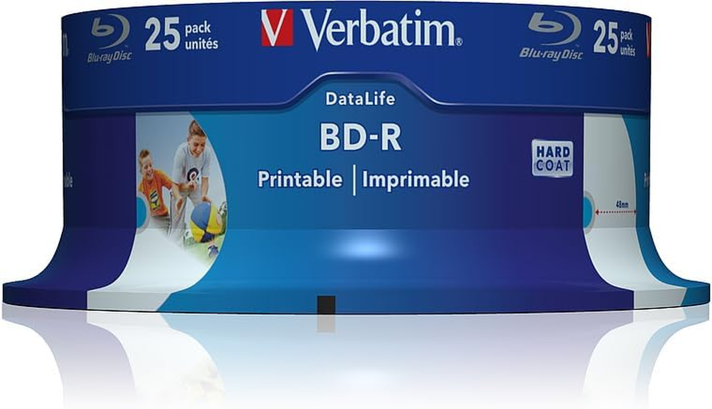 Verbatim 43811 25GB 6X BD-R SL Datalife Inkjet Printable - 25 Pack Spindle image number 6