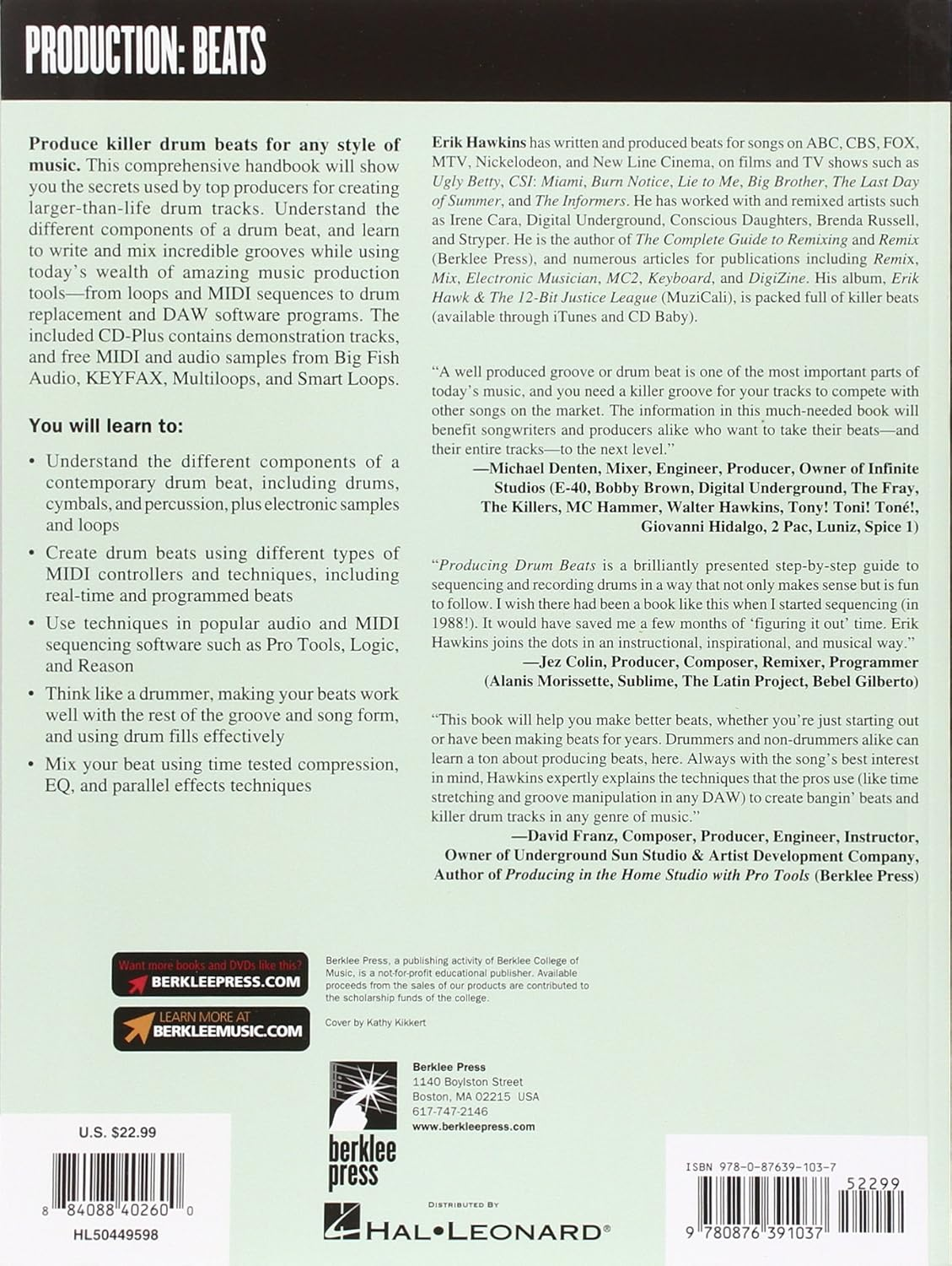 Producing Drum Beats: Writing and Mixing Killer Drum Grooves (Productions: Beats): Writing & Mixing Killer Drum Grooves image number 1