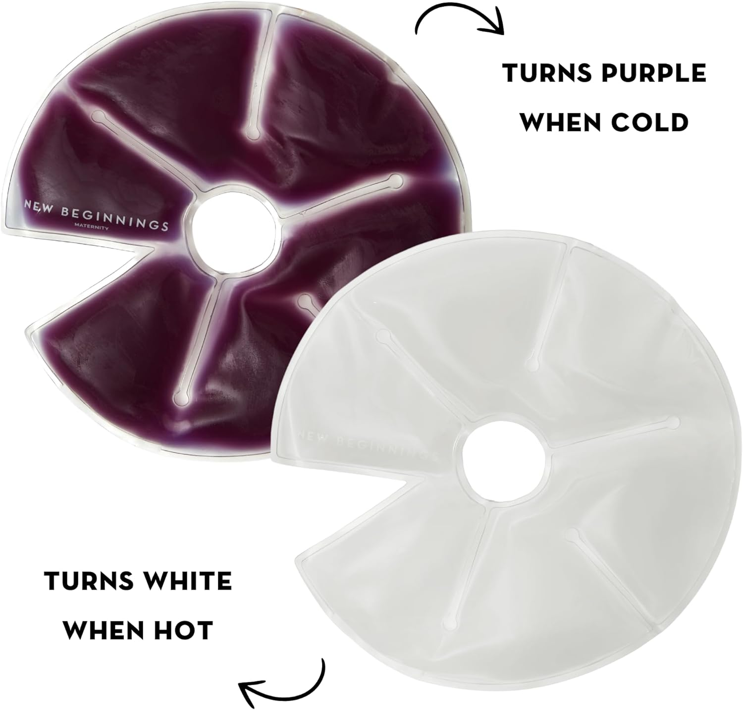 New Beginnings Reusable Breast Care Hot & Cold Therapy Packs for Breastfeeding image number 3