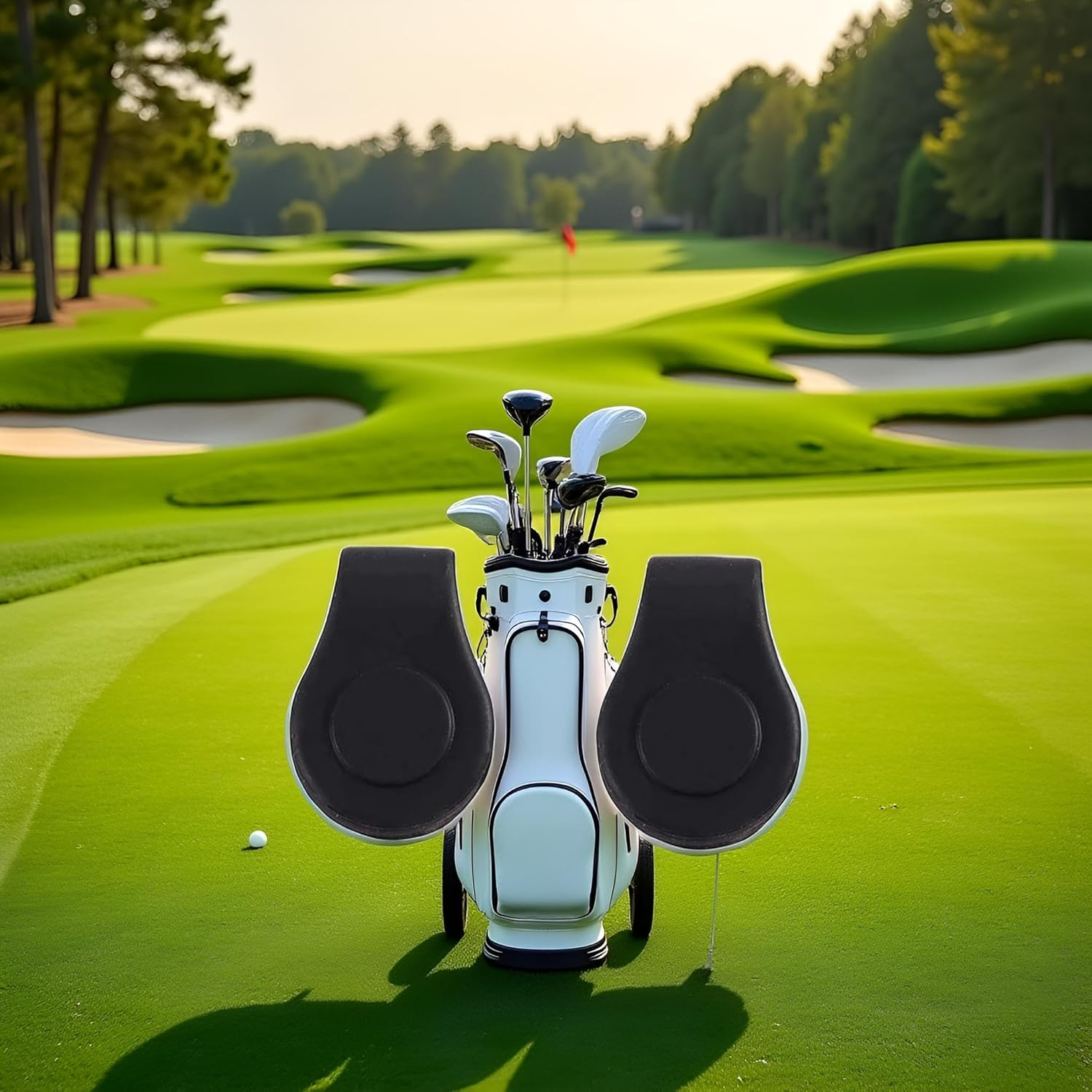 Puryupearl 2 Pcs Black Silicone Golf Hat Clip, Golf Cap Clip Golf Accessories Golf Gift Golf Ball Marker for Men Women Silicone Ball Marker Holder Golf Ball Markers On-Course Accessories image number 6