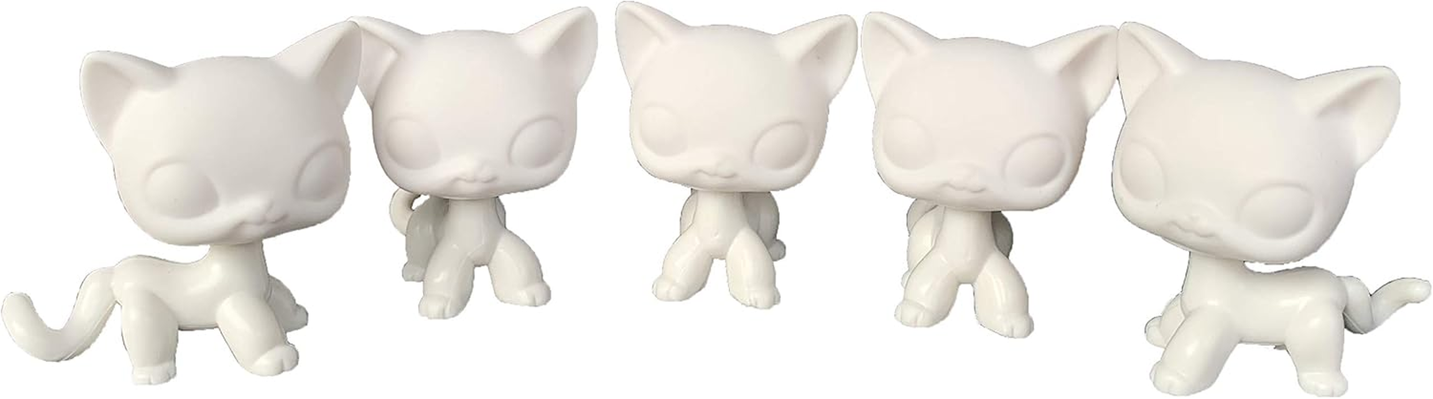 5Pcs/Lot White Base for Pet Shop Great Dane Custom DIY Paint Design Your Pet (Blue)