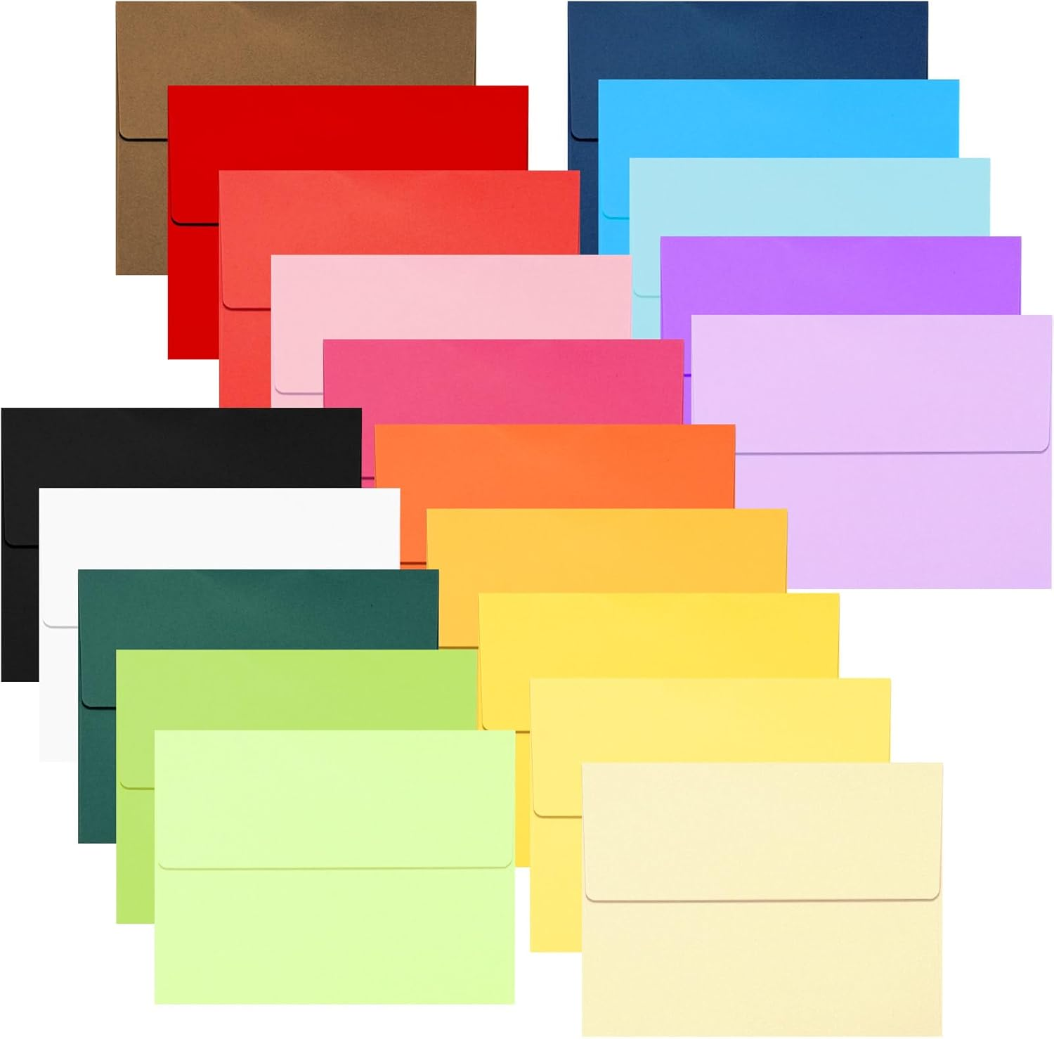 200 Pcs A2 Invitation Envelopes Self Seal A2 Greeting Cards for Wedding, Party Invitations, Greeting Cards, Announcements, Photos(4.37 X 5.75 Inches, 20 Colors) image number 6