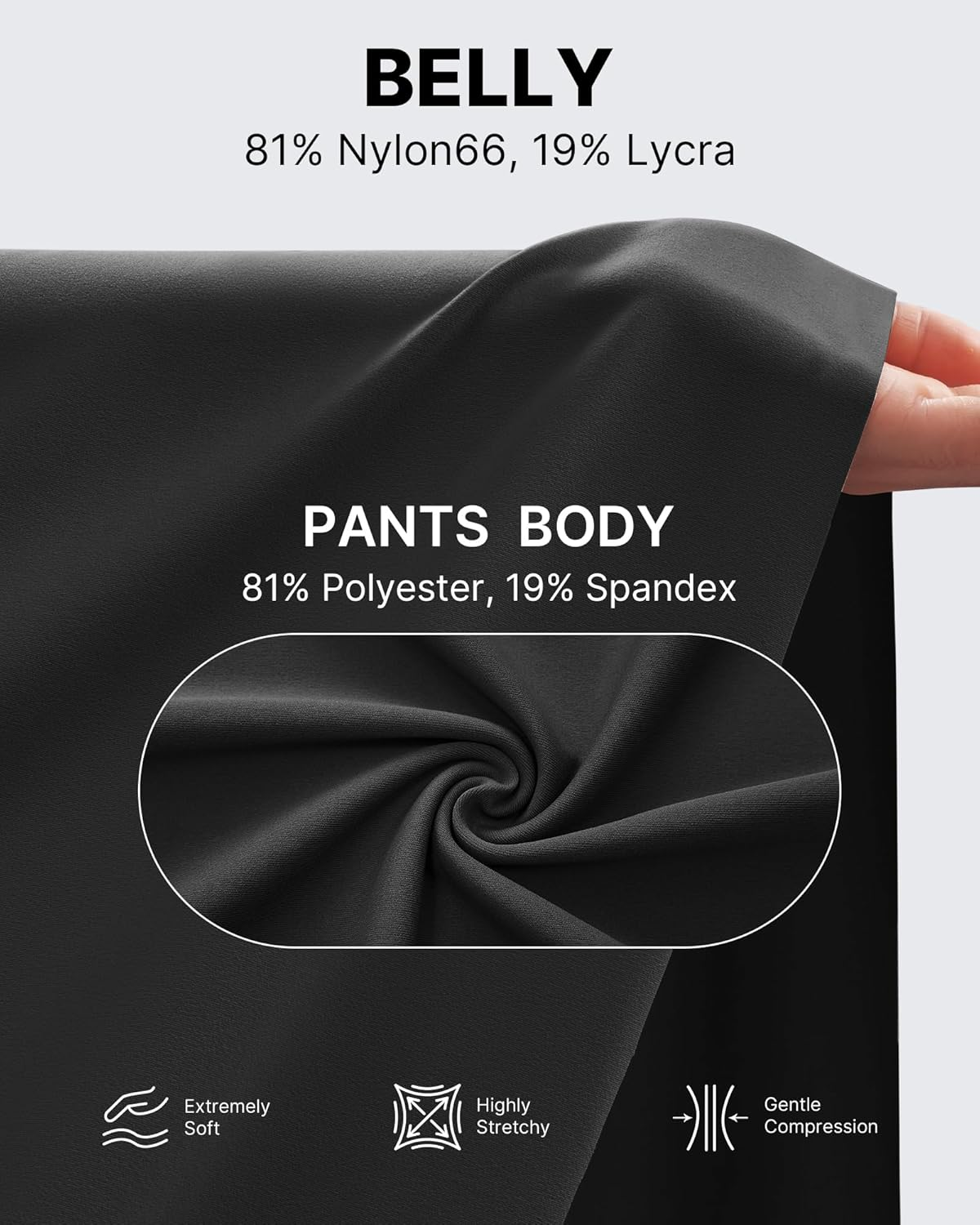 G4Free Maternity Athletic Shorts with Pockets over the Belly Stretchy Workout Pants Pregnancy Wide Leg Bermuda Casual image number 3