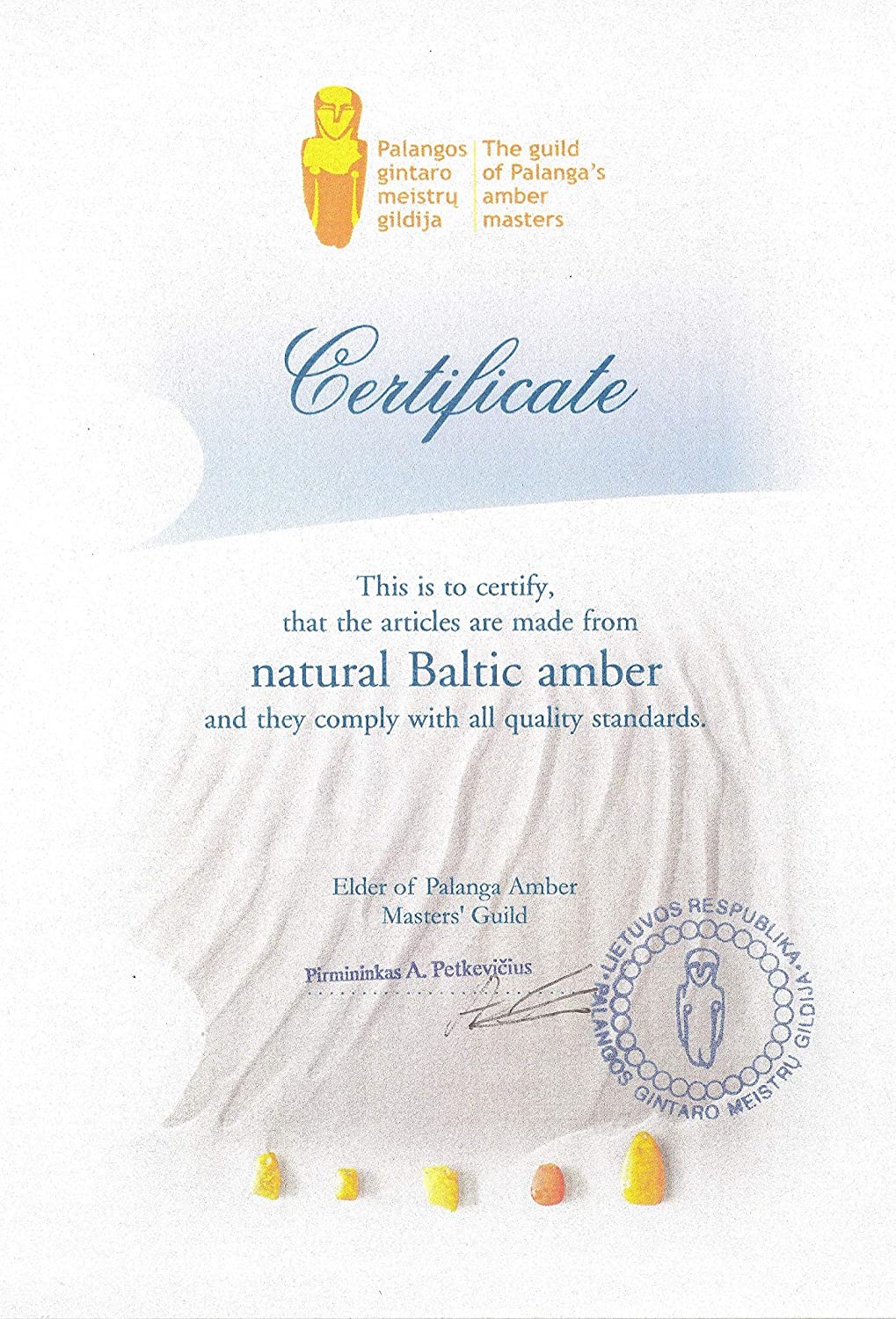 Amber Necklace for Dogs Made of Raw Baltic Amber Decorated with Amethyst Tick Collar Amber against Ticks Tick and Flea Protection Collar (55-60 Cm) image number 3