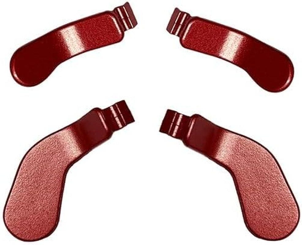 4 Pcs Elite Controller Paddles for Xbox Elite Controller Series 2,Metallic Interchangeable Paddles Hair Trigger Locks Replacement Parts for Xbox Elite Series 2 Core(Dull Red) image number 2