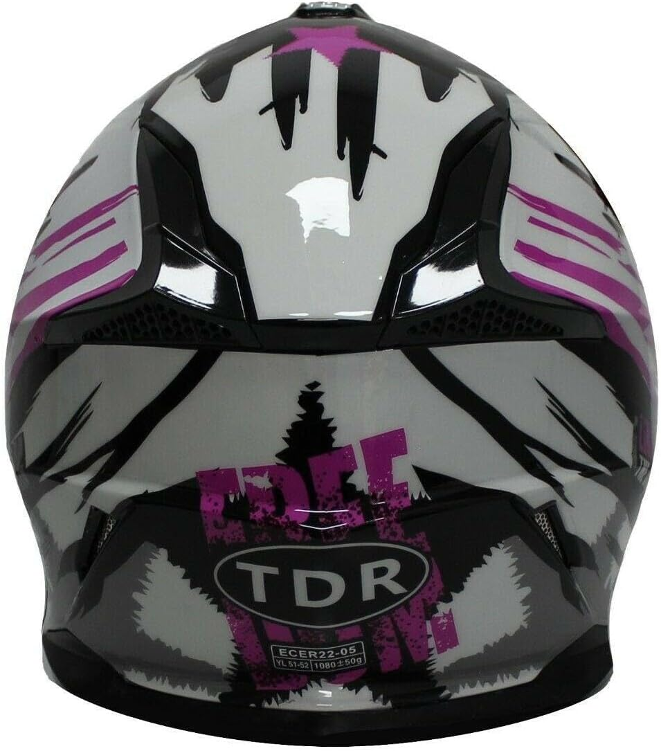 Dirt Bike MX Helmets - Motocross Dirt Bikes Offroad Full Face Motorcycle Helmets, Dirt Bike Helmets for Kids - Youth Small image number 3