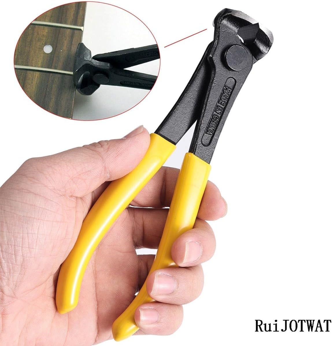 Ruijotwat 6" Guitar Fret Wire End Cutter Luthier Tool Nipper Puller Plier String Scissors image number 2