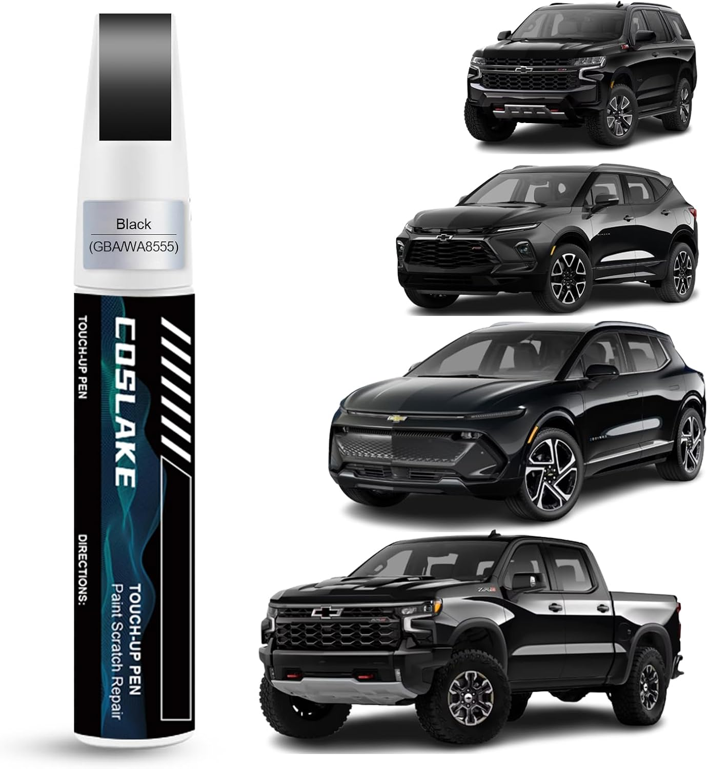 Car Touch up Paint(Dark Ash Metallic(G6M/Wa618G)) for Chevrolet, Car Paint Scratch Repair Kit, Quick & Easy Solution to Repair, 2 in 1 Scratch Remover Pen with Color-Matched