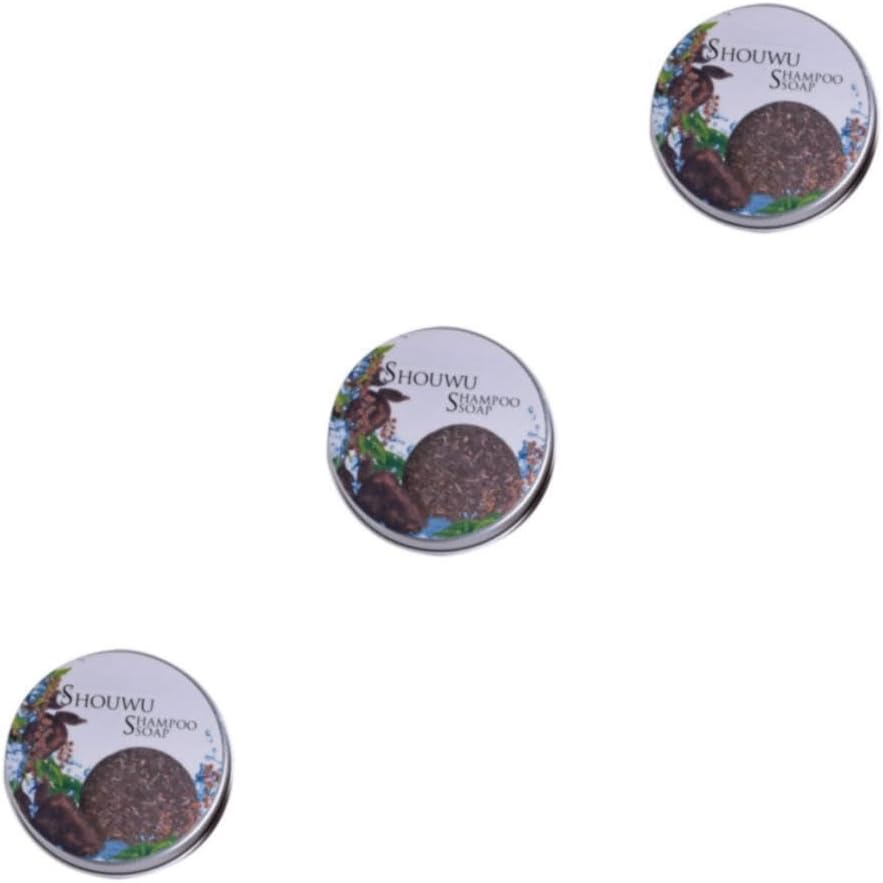 Generic 3 Set of Hair Darkening Shampoo Bar - Solve Hair Problems with Organic Polygonum Multiflorum Extract and Large Volume Can Be White Label with Box, White Label with Box 3Set image number 6