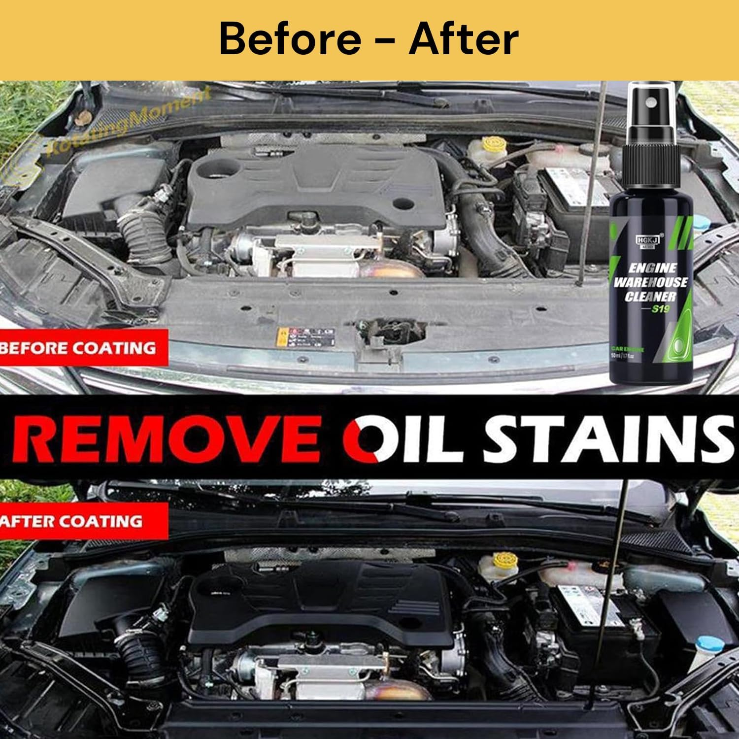 EZONEDEAL Engine Warehouse Remover,Iron Remover for Car Care, Iron Oxidation Fallout for Car