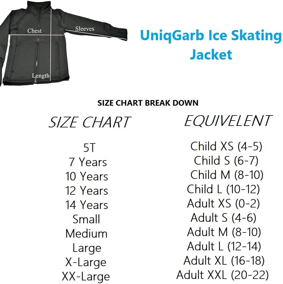 Uniqgarb Figure Skating Warm Fleece Semi Fitted Jackets Ice Skating Jacket for Girls Women Black Skate Jacket image number 4