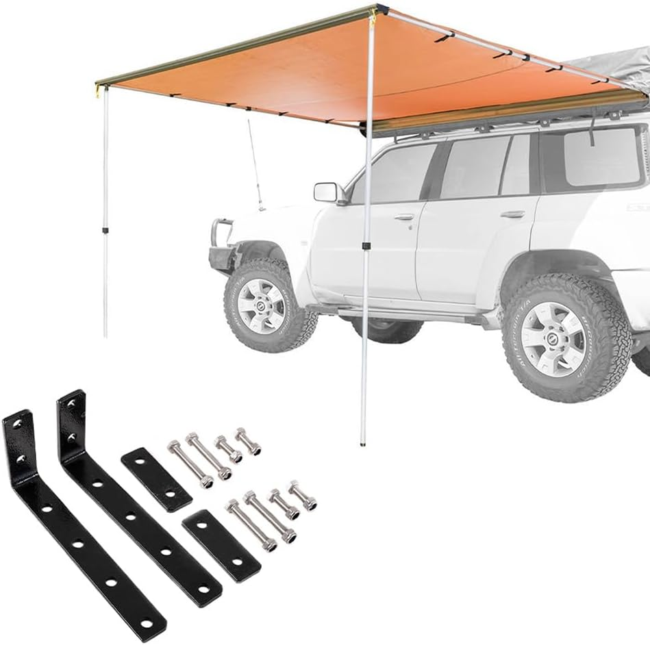 Adventure Kings Side Awning 2.5Mx2.5M Waterproof + Awning Mounting Brackets Pair image number 6