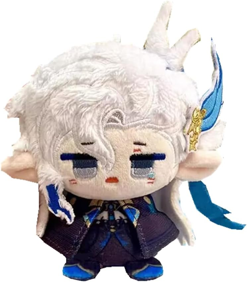 KILA MILA Anime Cute 10Cm Sitting Plush Dolls Toys Cosplay Bag Pendant Gift - Alhaitham image number 6