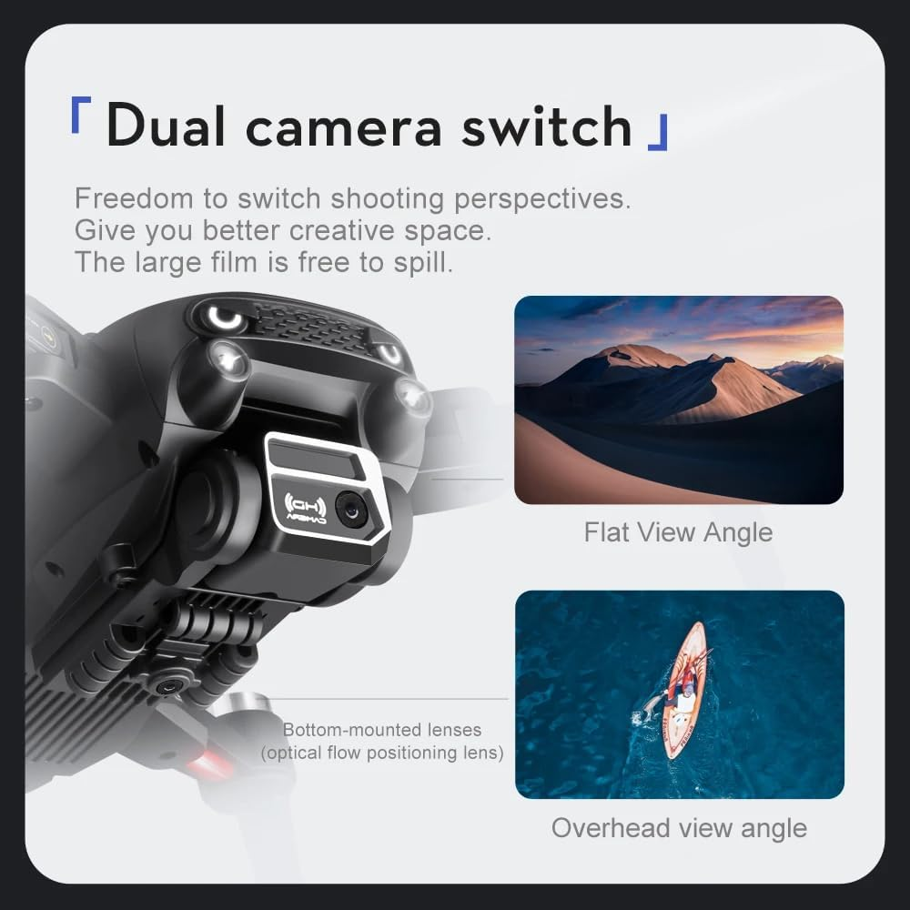 LUXWALLET Libra Spectra - 2025 Editie - Drone Met Laser Obstacle Ontwijking - Dual Camera System - Optical Vlieg Positioning - Stijgen En Landen Met EEN Button - Headless Mode image number 5