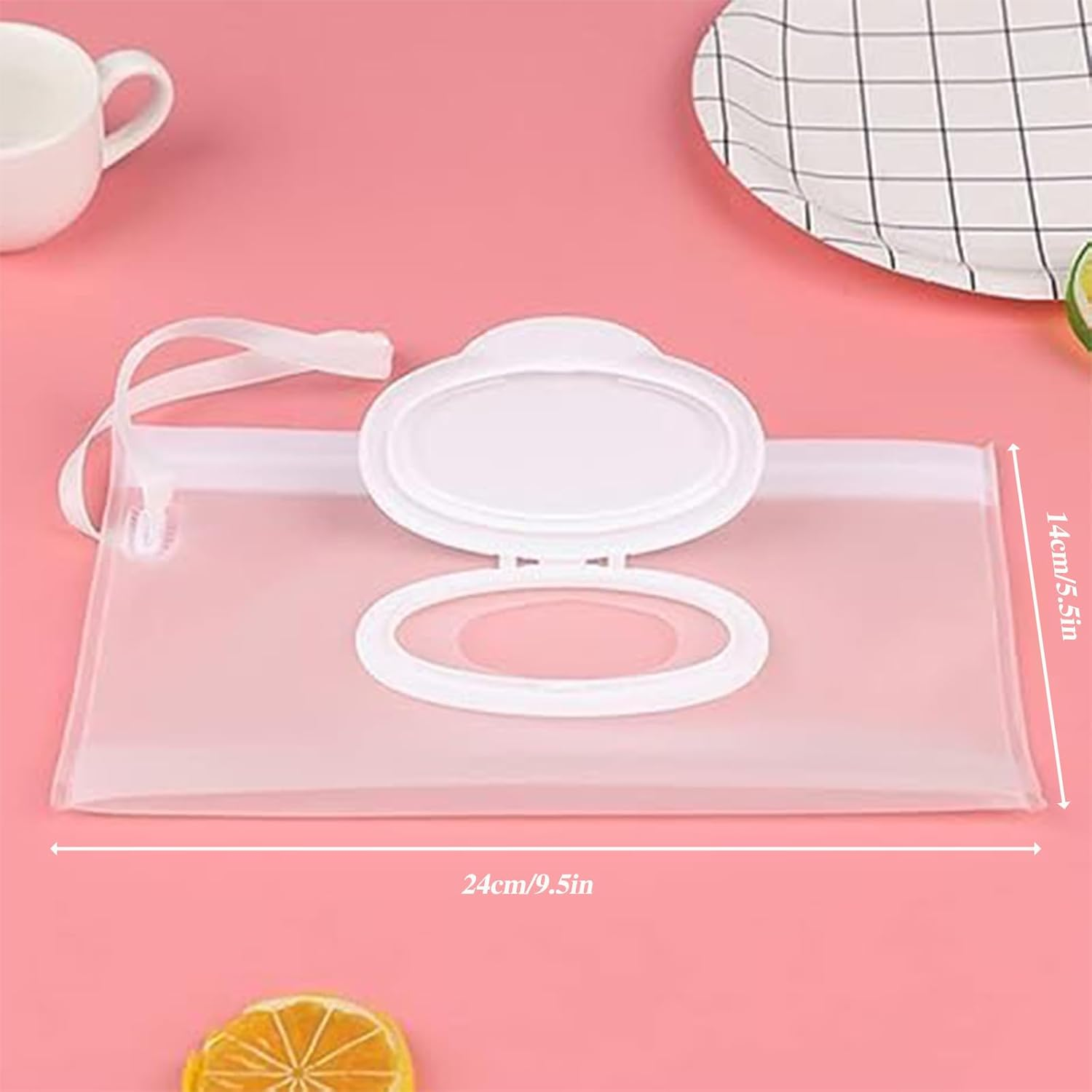 4 Pack Reusable Wet Wipes Pouches ，Frosted - Eco-Friendly and Lightweight Refillable Dispenser for Baby & Travel ，Office Worker，Hiking，Wrist Strap & Moisture Lock image number 4