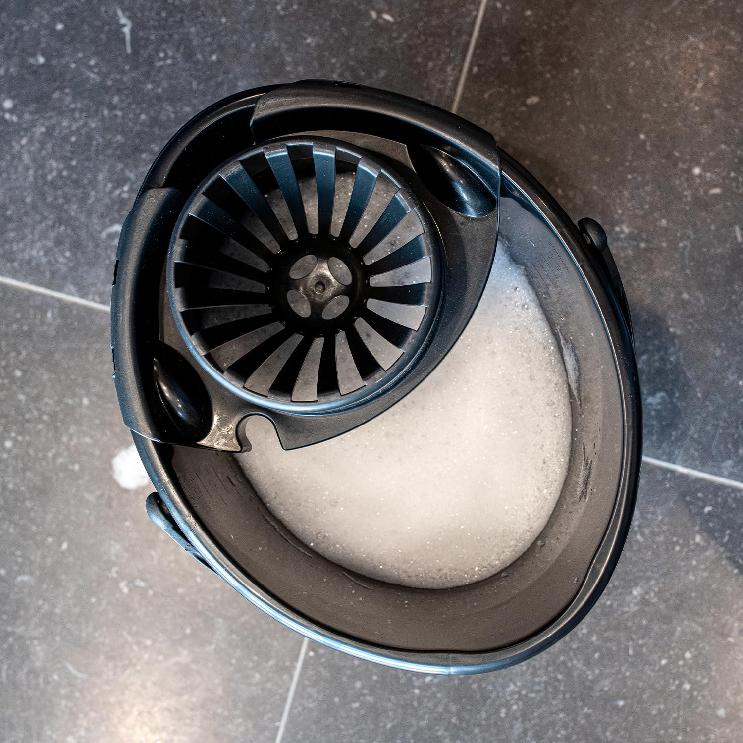 Sorbo Wring Attachment - Recycled - Fits Oval 13L Buckets - Made from 90% Recycled Plastic - Black - for Mop - Easy Wring Out - Sustainable Cleaning Accessories image number 4