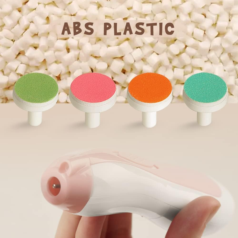 Haakaa Baby Nail Trimmer Replacement Pads Electric Baby Nail Grinding Heads for Standard Electric Kid Nail Trimmer Suits to Newborn Infant Toddler 4Pcs-Multicoloured image number 6