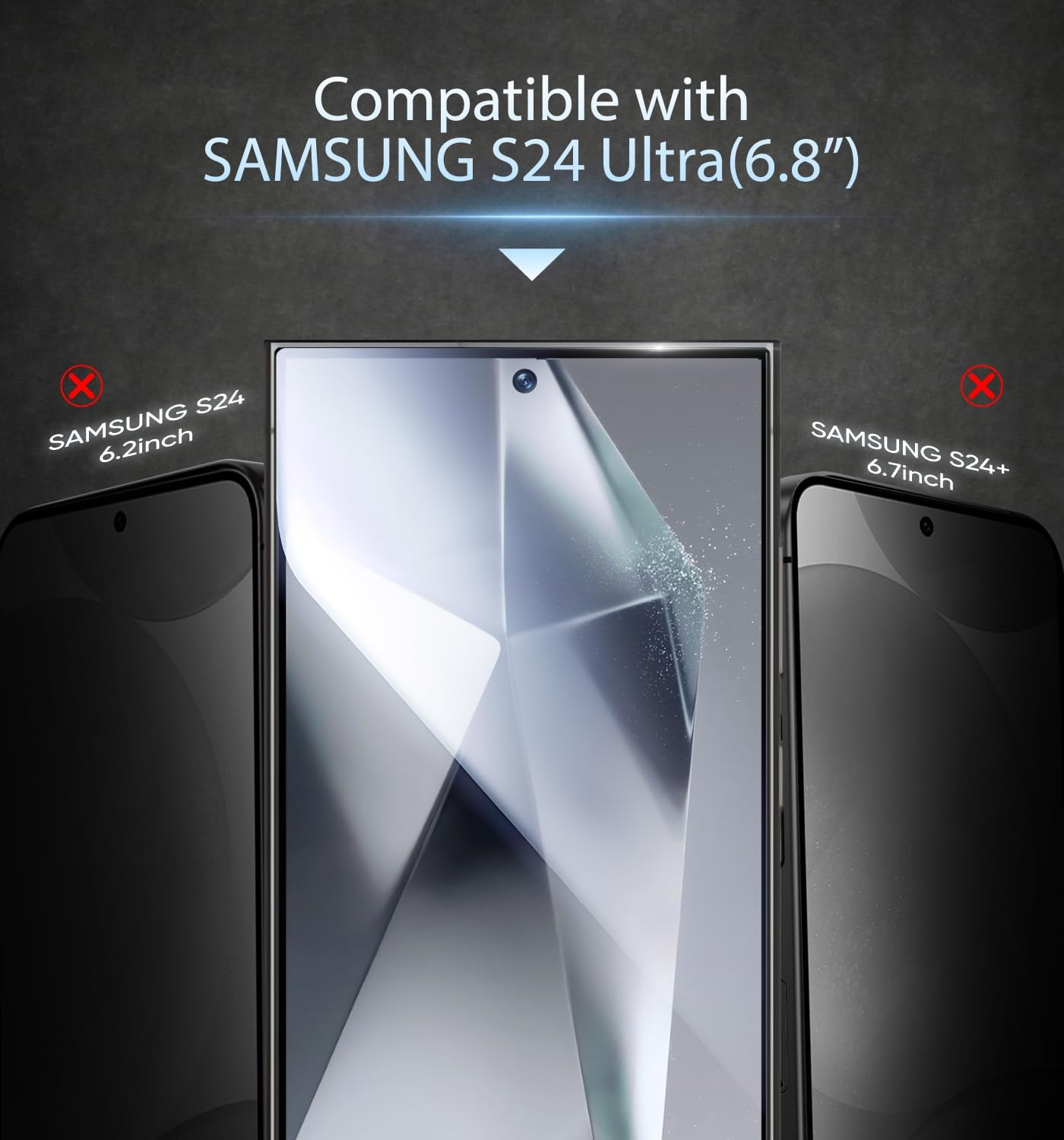 MAGIC JOHN 3Rd Gen Upgraded for Samsung Galaxy S24 Ultra Screen Protector 6.8 Inch, HD Clear, Shatterproof Tempered Film, Auto Dust-Elimination, Bubble Free, Easy Installation, 2 Pack image number 2