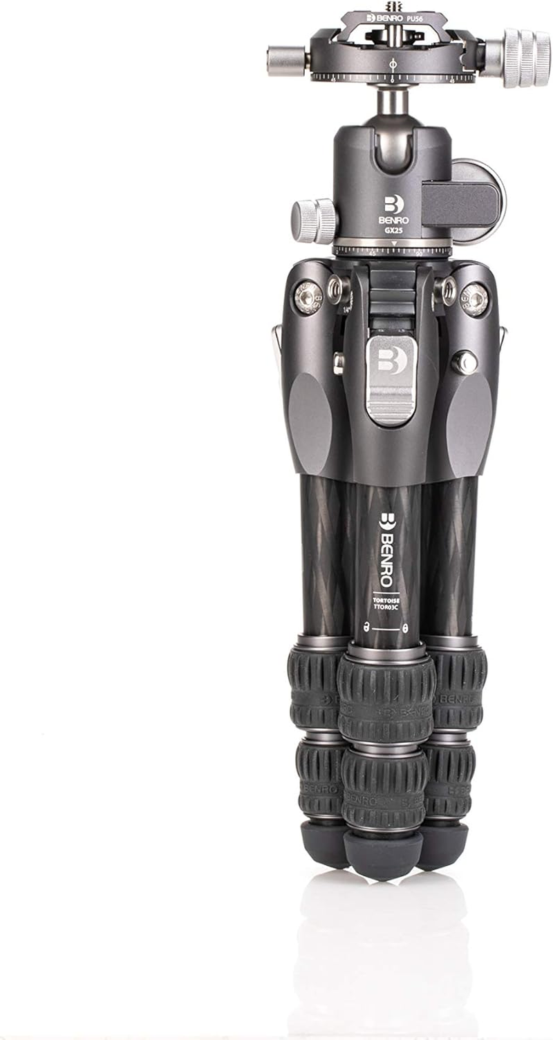 Benro Tortoise Series TTOR03C Columnless Carbon Fibre Tripod and GX25 3 Sections Head image number 1