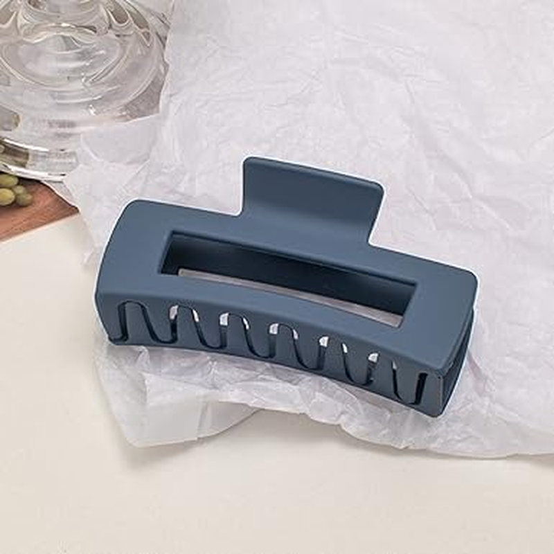 Green Hair Claws for Women Firm Hair Claws Large Clips Strong Hold Large Claws Hair Clips Hair Accessories for Women Girls Thick Thin Long Hair Non-Slip Square image number 6