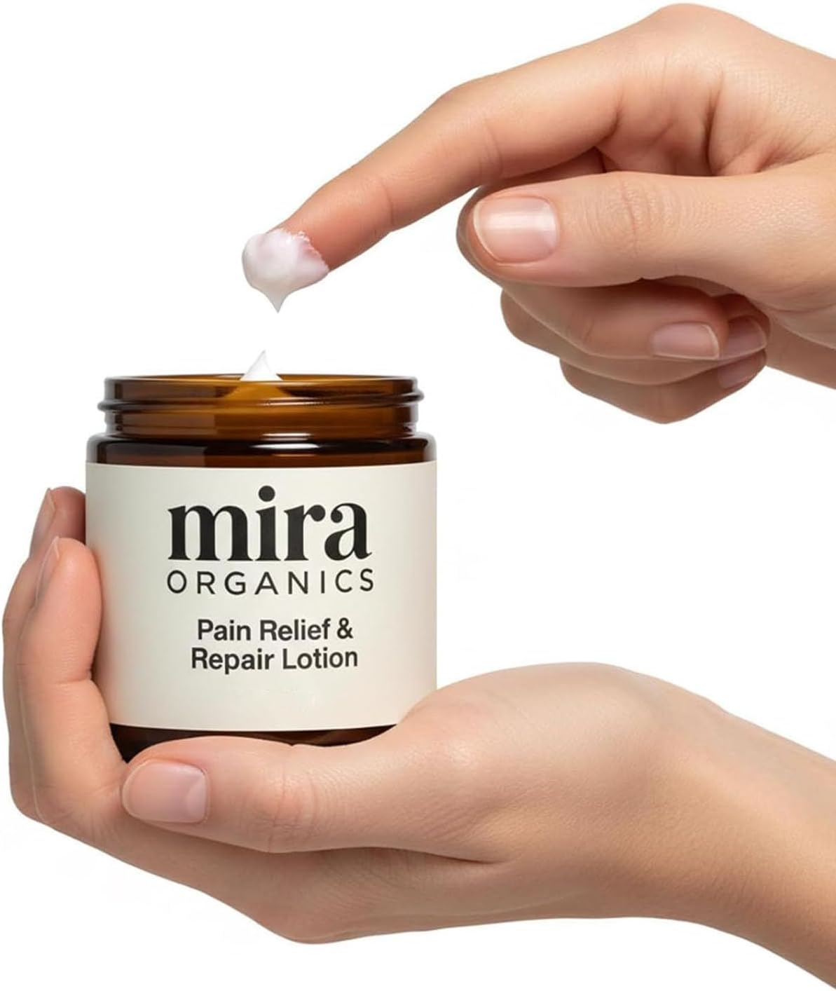 Mira Relief & Repair Lotion, Calming Massage Cream, Plant-Based, Fast Absorbing, Non-Greasy Formula, 3.5Oz (2Pcs)