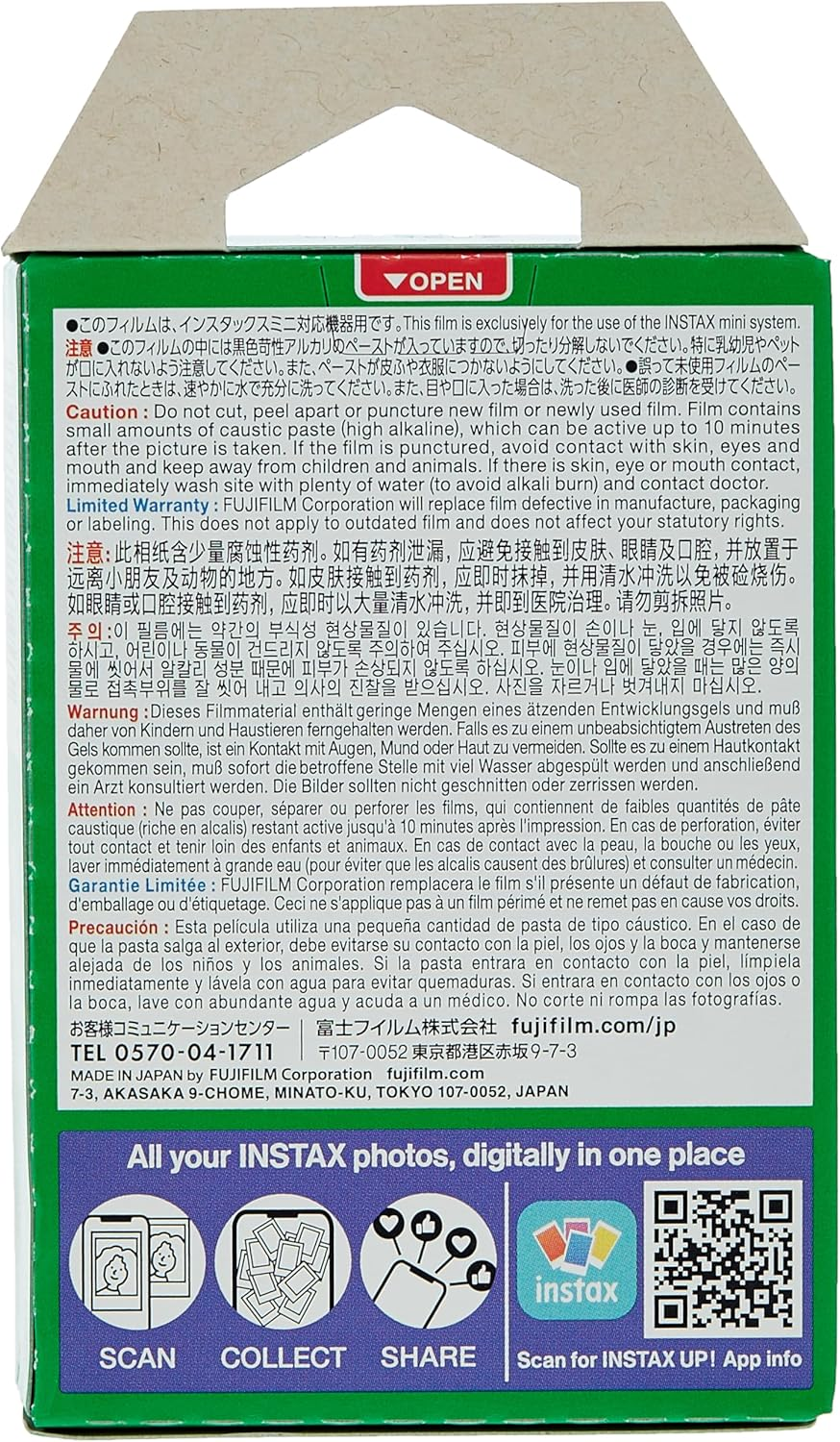 Fuji 96090 Instax Mini Instant Film, 10 Sheet, 5 Piece image number 4