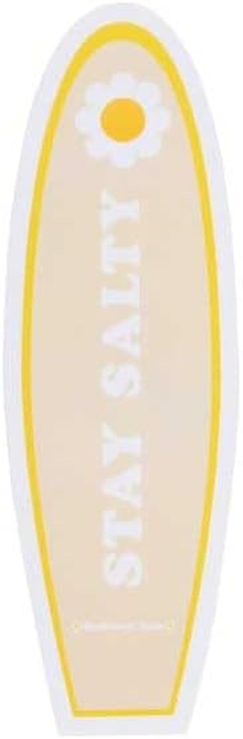 Surfboard Soks-Sticker-Bumper Sticker-Waterproof Sticker-Vinyl Sticker-Decal Sticker-Beach-Ocean-Surfing-Surf-Laptop-Water Bottle-Widows-Cars-Surfboard Sticker-70'S Retro Sticker-Daisy-Stay Salty image number 4