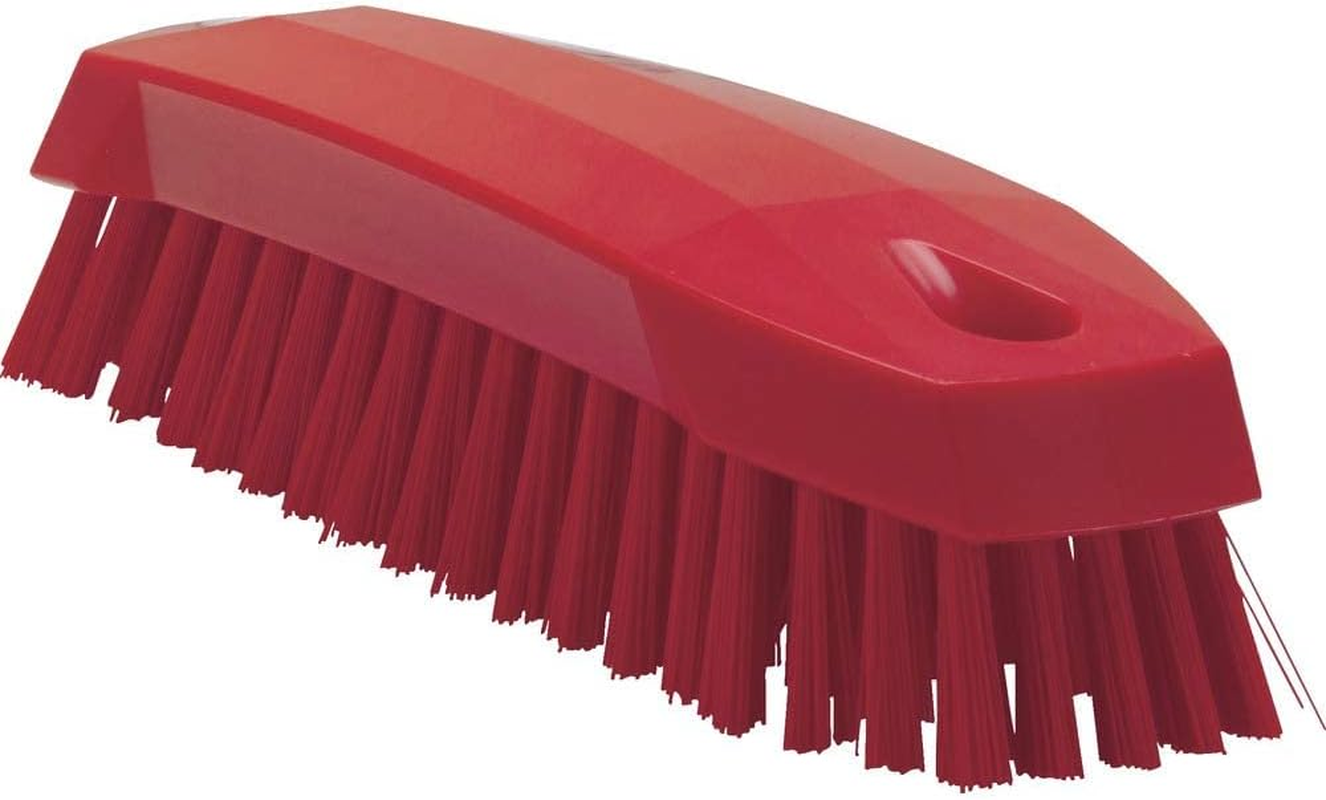 Vikan 35874 Brush,Scrub,Medium,7",Pp/Pbt,Red image number 3