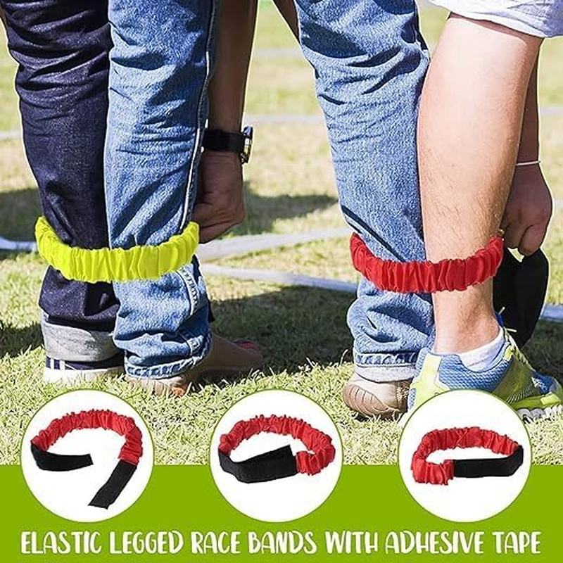 31 Piece Potato Bag Race, Outdoor Lawn Relay, 3 Leg Race Belt, Carnival Event Game for Kids and Adults (With Prizes and Whistle) image number 4
