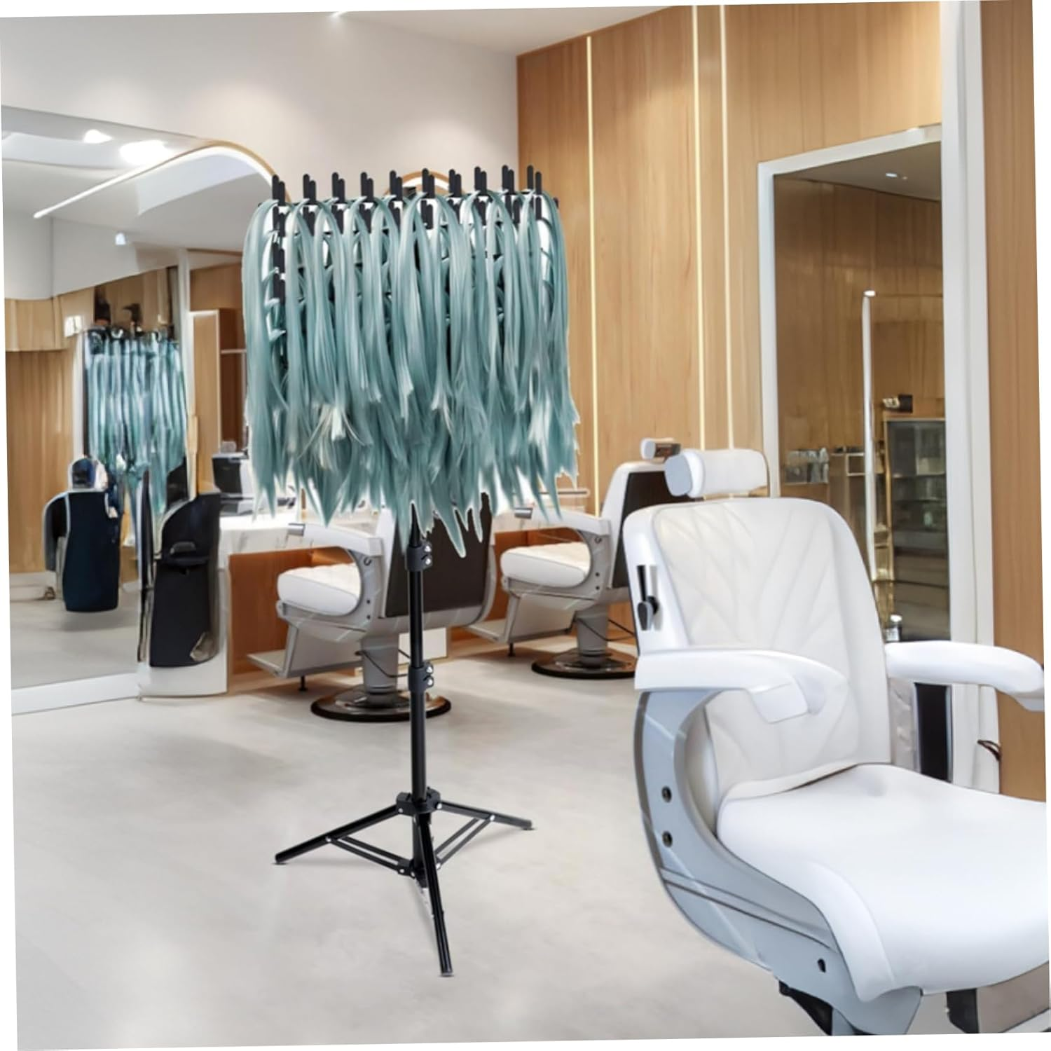 Braiding Hair Rack Height Braiding Rack 144 Pegs Braiding Rack 2-Side Hair Divider Rack for Braiding Hair Separator Stand Stylist Display Stand image number 4