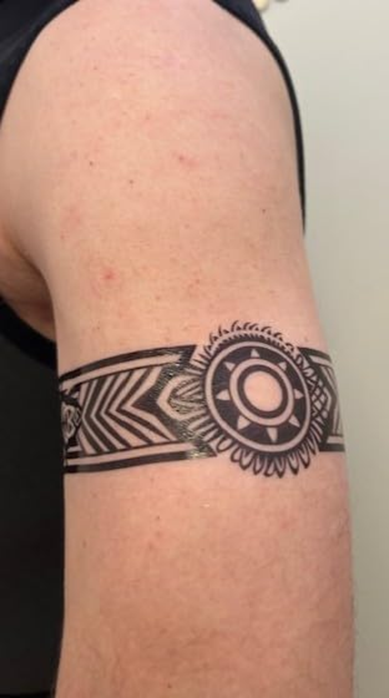 Marc5 Temporary Bracelet Tattoo Tribal Tattoo Maori Design 5 Sheets image number 4