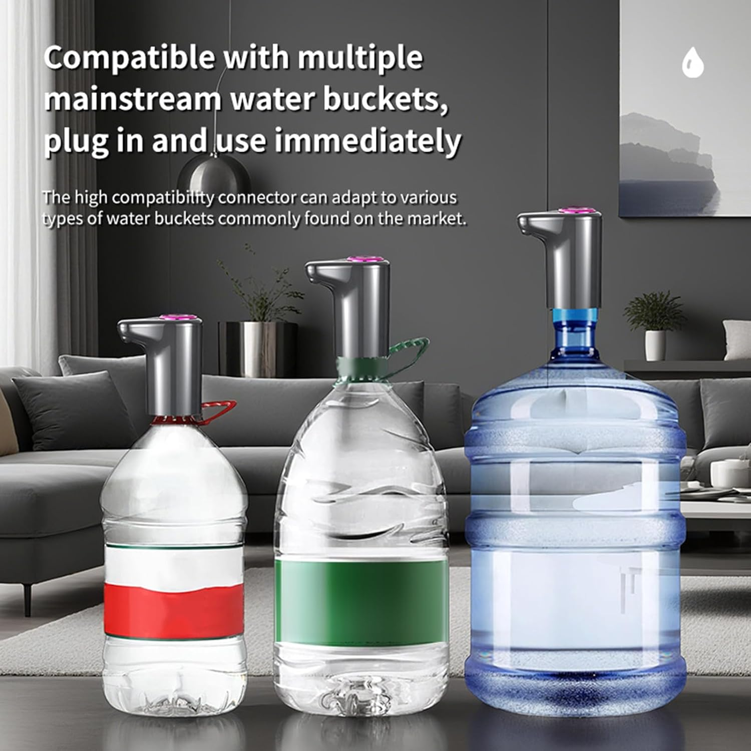 Electric Water Pump,Usb Charging Water Dispenser for Cooler - Drinking Pump for Hiking Travel Dorm Room Camping RV Trip Studio Home Countertop Commercial