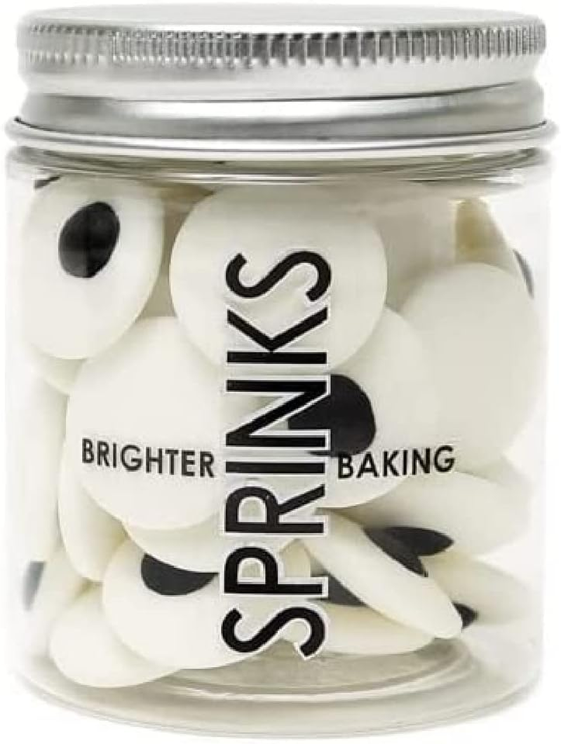 Sprinks Large Eyes Sprinkles 60G | Edible Eye Candy | Candy Eyeballs for Cake Decorations | Halloween Cake Eyes | Perfect for Cupcakes Cookies Ice Cream Brownies and Chocolates
