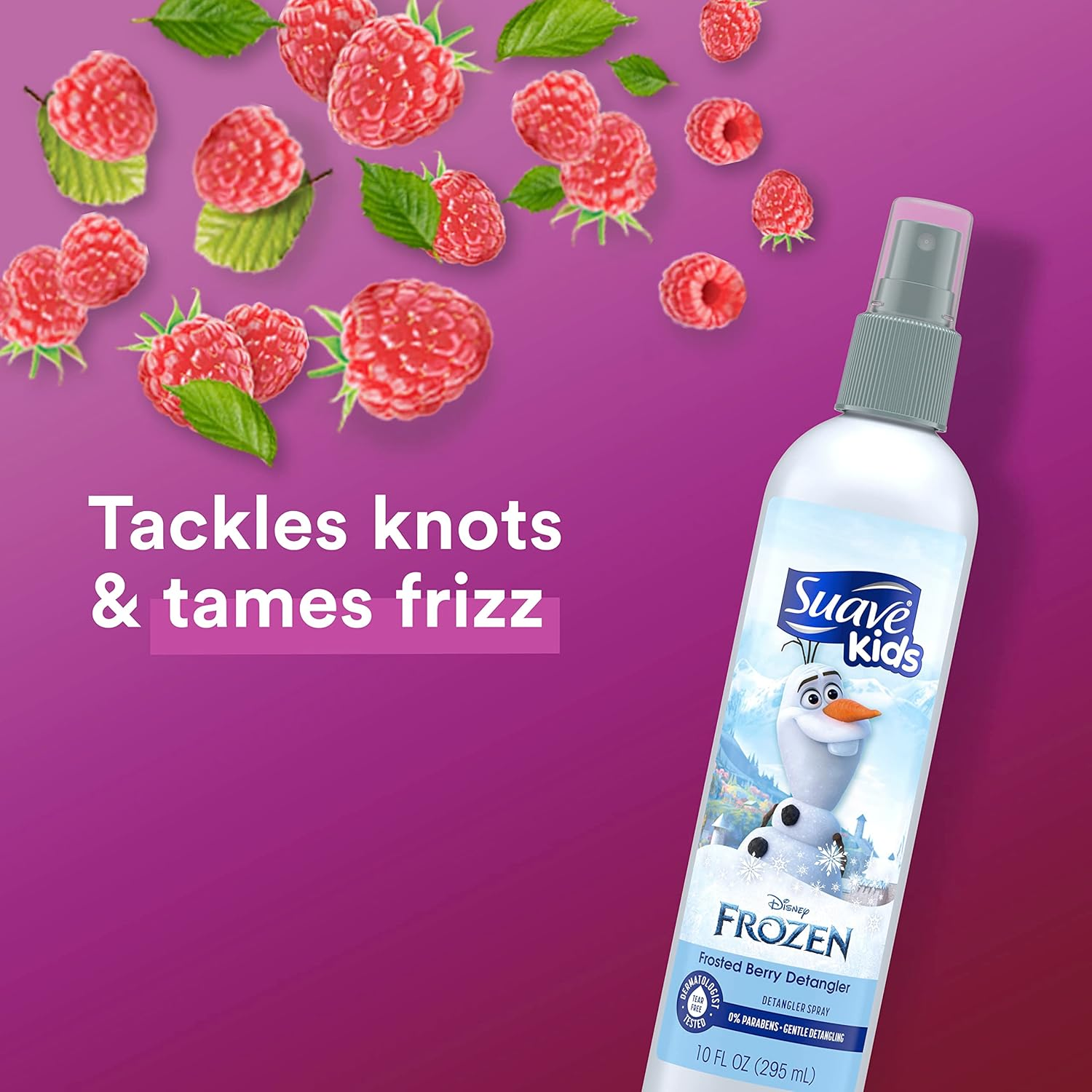 Suave Kids Disney Frozen Detangler Spray Anna Sparkle Berry 10 Ounce (Pack of 6)