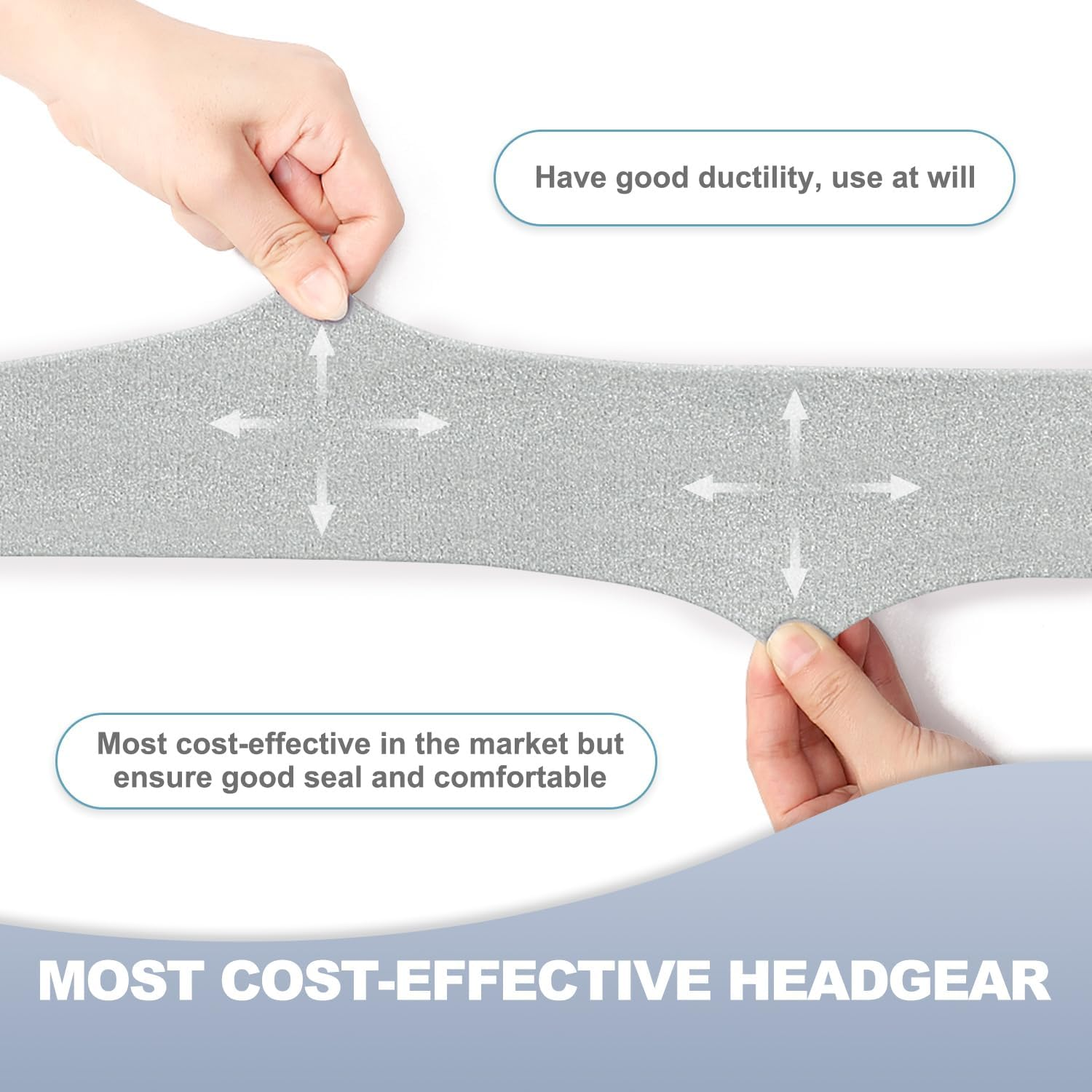 2 Pack CPAP Headgear Compatible with Resmed Airfit N30I and Airtouch N30I, Adjustable Strap for Resmed Airfit P30I and N30I, Great Value CPAP Accessories Supplies by Airsmart.