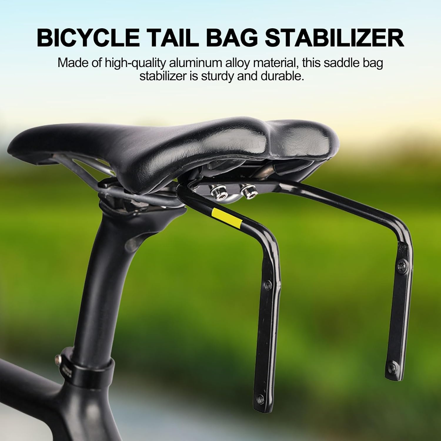 Saddle Stabiliser - Saddle Bag Support, Rear Rack Bag Holder | Luggage Stabiliser, Bag Support Holder, Anti-Shake Water Bottle Holder, Touring image number 6