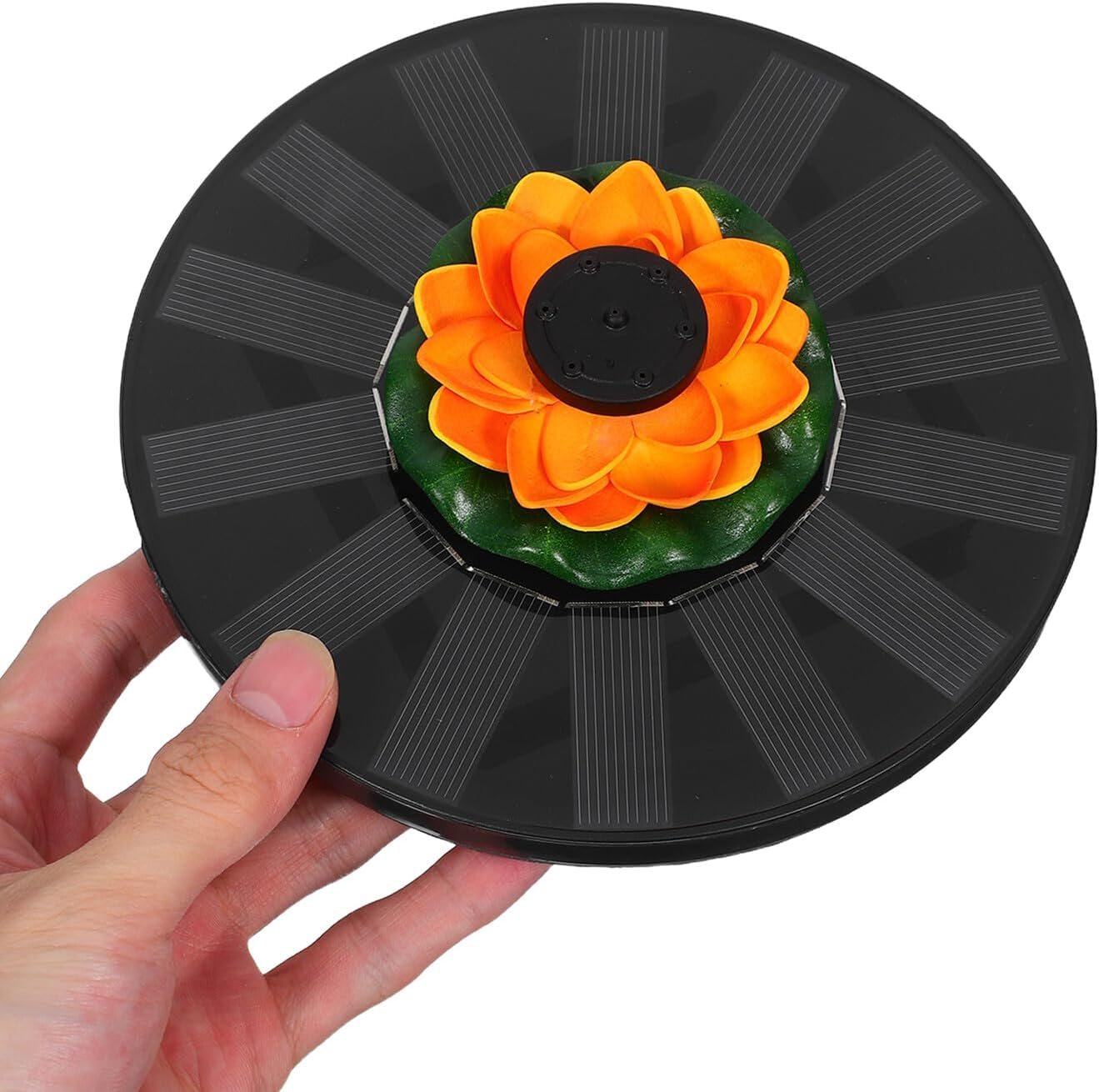 COHEALI Solar Powered Lotus Floating Fountain Easy Install Outdoor Water Feature for Bird Bath Garden Pool Vibrant Decorative Solar Fountain with Automatic Operation