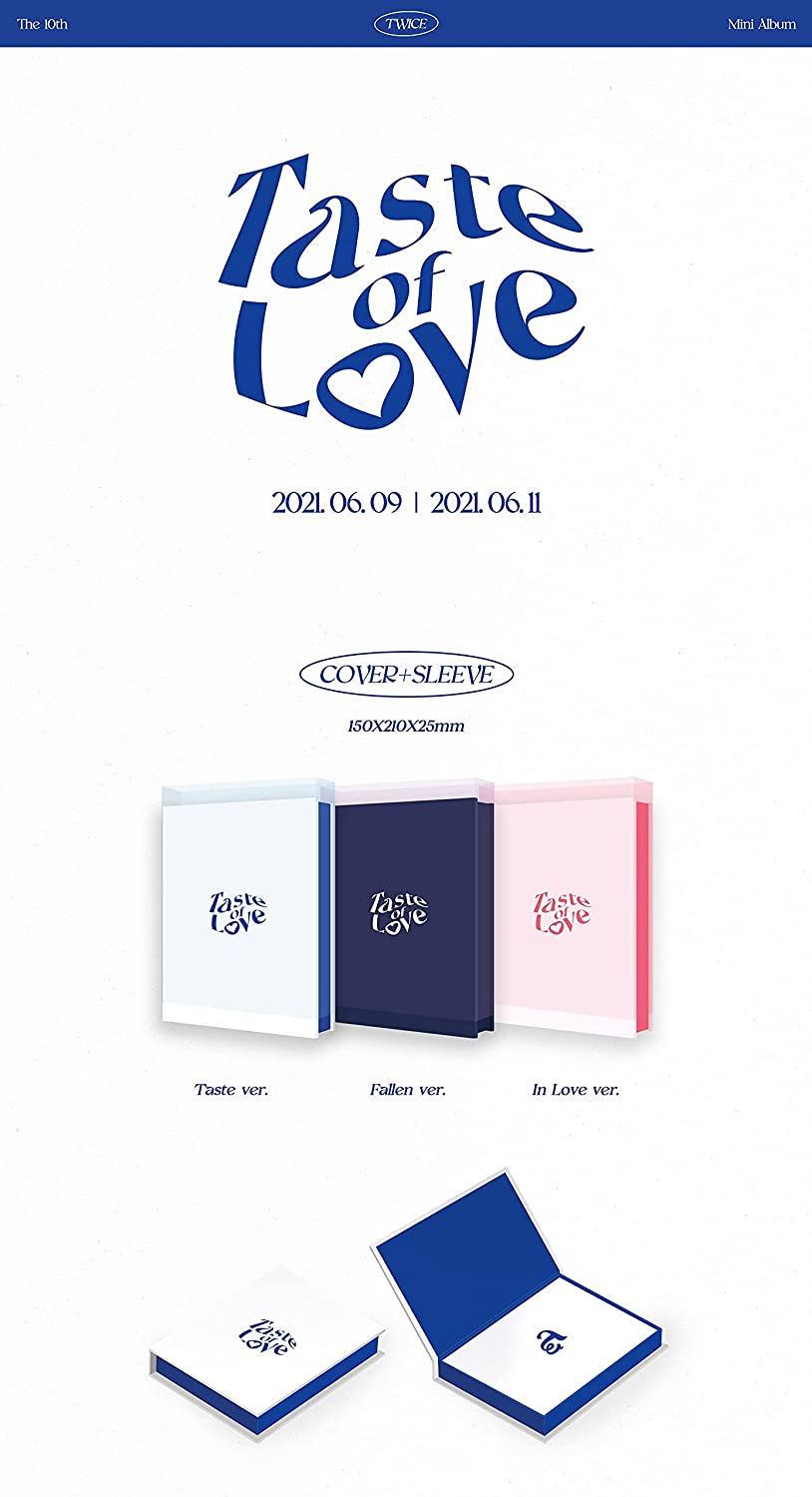 Twice Taste of Love 10Th Mini Album in Love Version Cd+76P Photobook+Booklet+1P Lenticular+1P Tasting Card+1P Coaster+5P Photocard+Message Photocard Set+Tracking Kpop Sealed image number 4