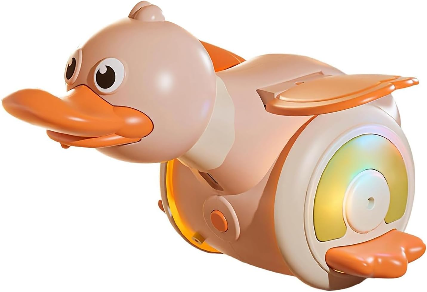 Duck Toys for Toddlers 1-3, Tummy Time Crawling Toys for Babies 6-12 12-18 Months, Light up Musical Dancing Walking Duck Learning for Infants Newborn 0-3-6 Months Boys&Girls (Yellow)