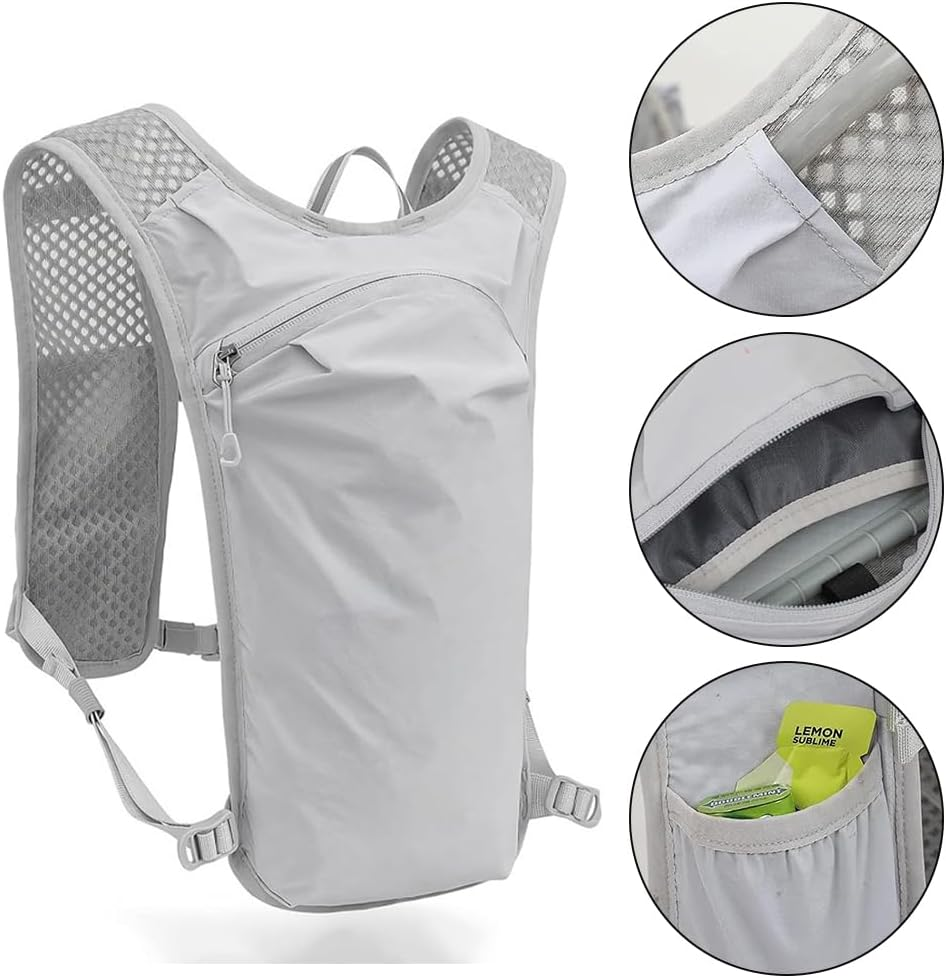 Lightweight Running Hydration Vest Backpack with 1.5L Water Bladder, Trail Running, Cycling, Hiking & Marathon Daypack for Men & Women image number 6