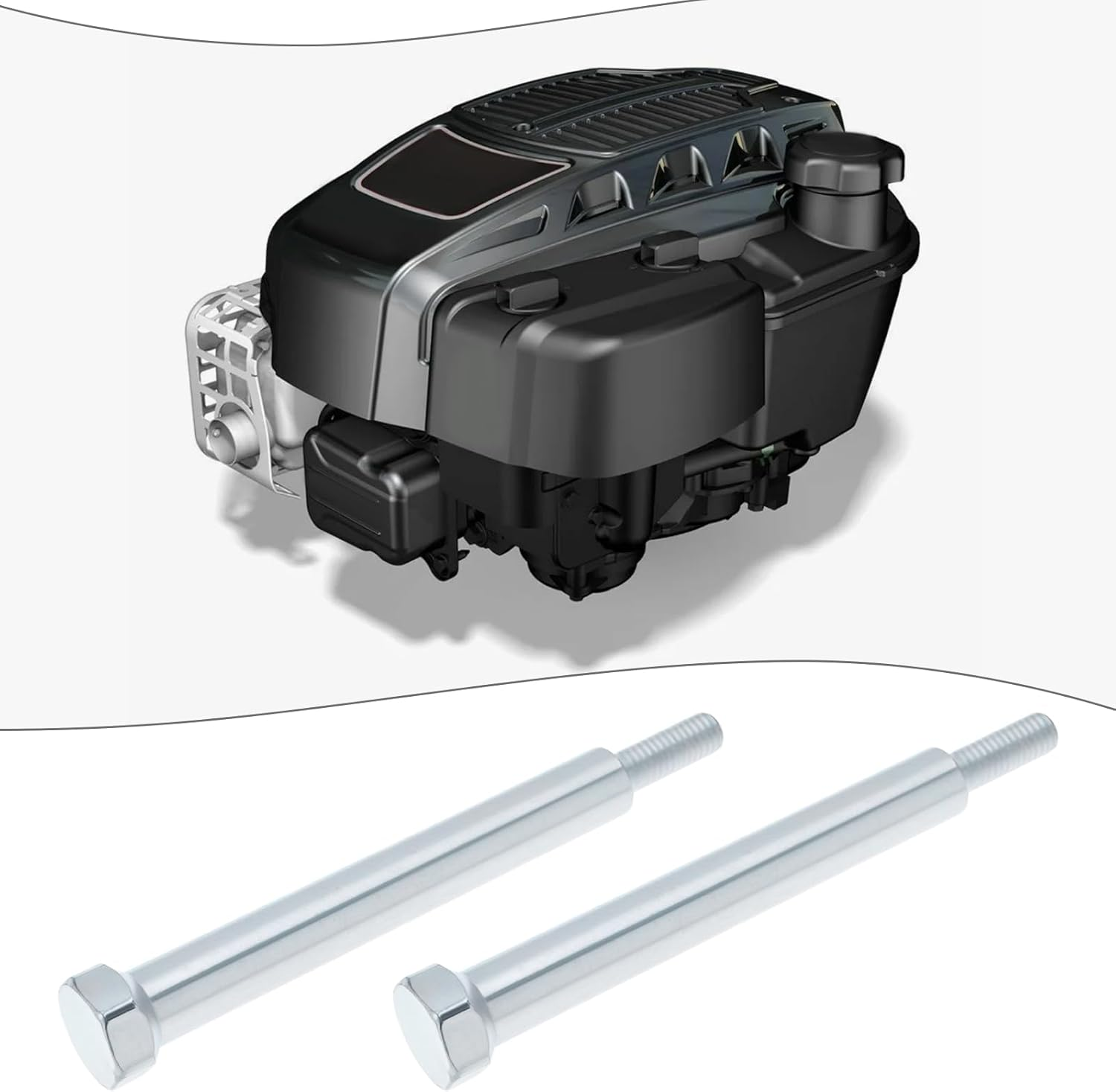 2Pcs Lawn Mower Screws Engine Bolts 796496-2 Compatible with Briggs & Stratton 5.5X16X94Mm Silver image number 1